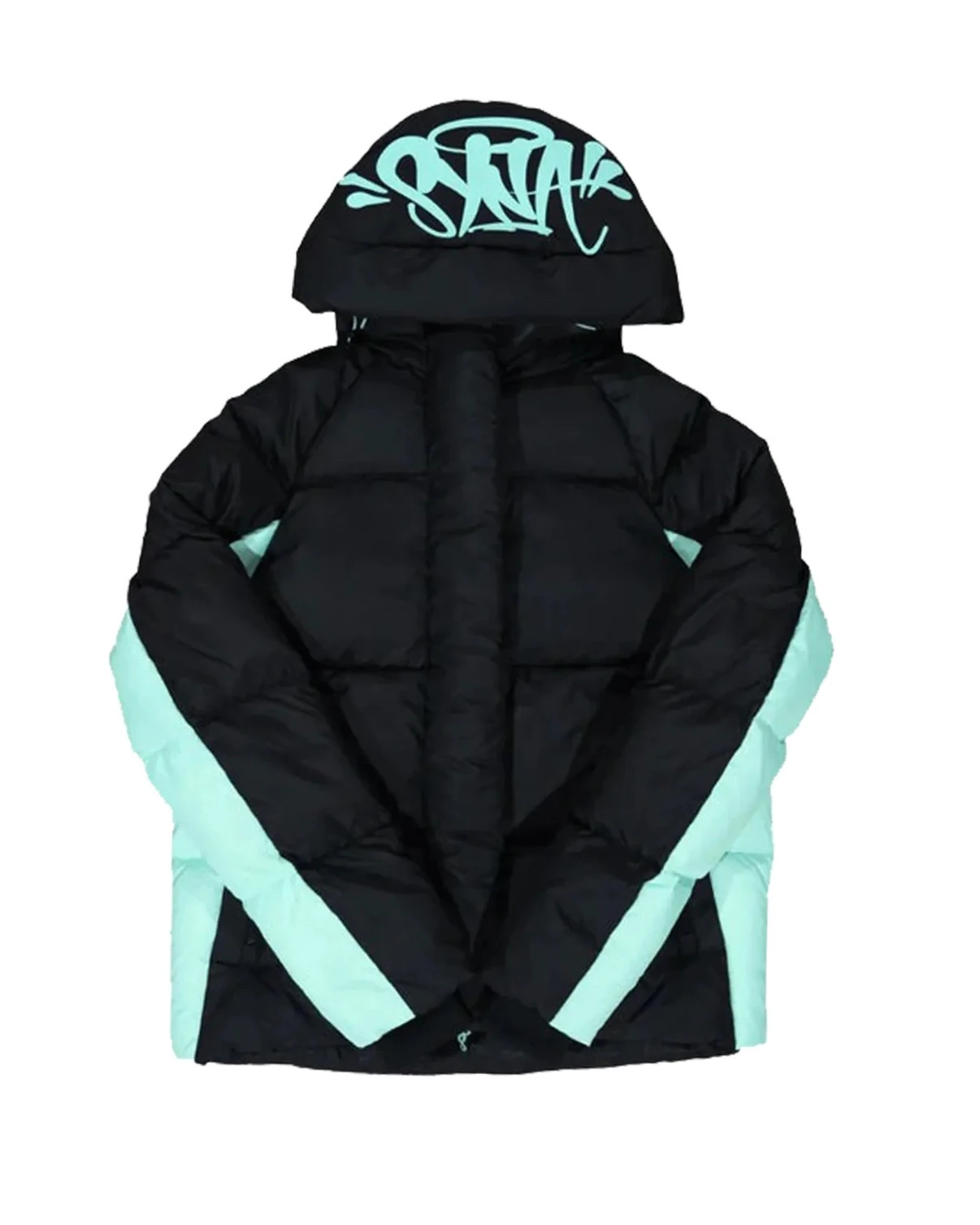 Syna Puffer Mont | Black&SkyBlue