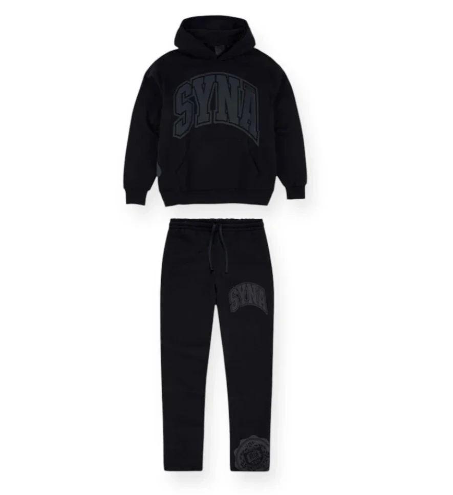 Syna College Tracksuit | Black & Black Edition