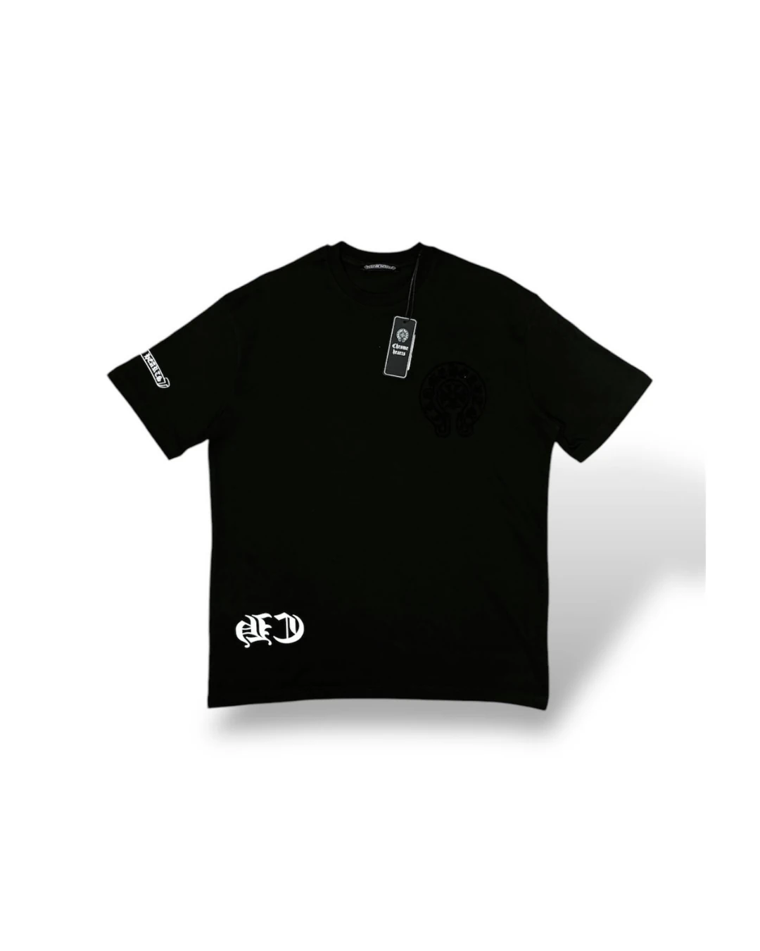 Chrome Hearts Siyah Tişört – ☠️Dark Drip Edition