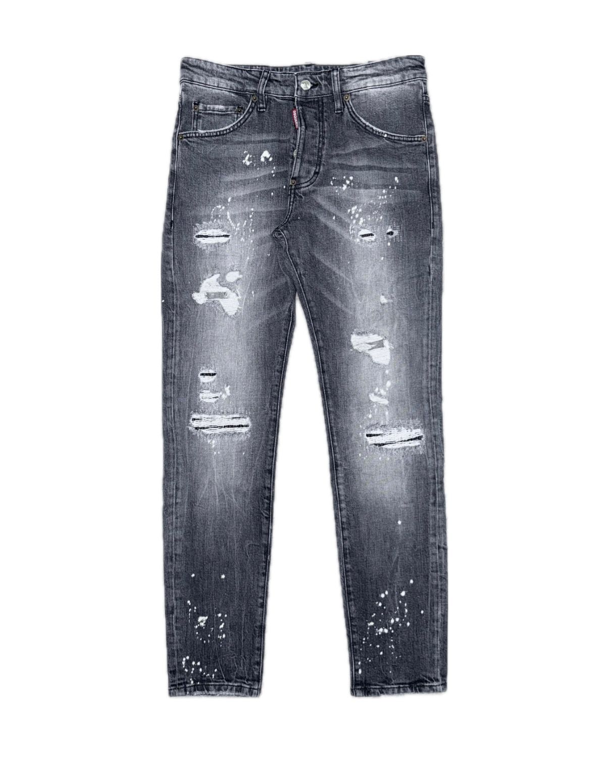 DSQ2 “Blackshot Paint” Destroyed Jeans