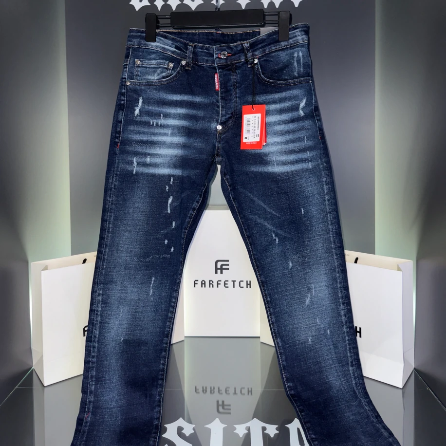 DSQ2 DRIPPED DENIM – Italian Fade v2 Blue