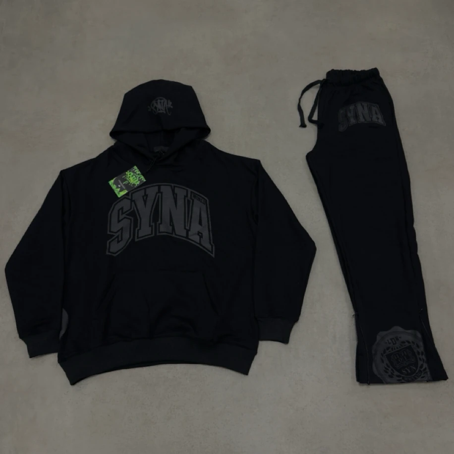Syna College Tracksuit | Black & Black Edition