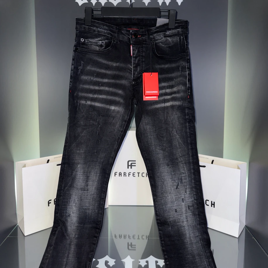 DSQ2 DRIPPED DENIM – Italian Fade v2 Black