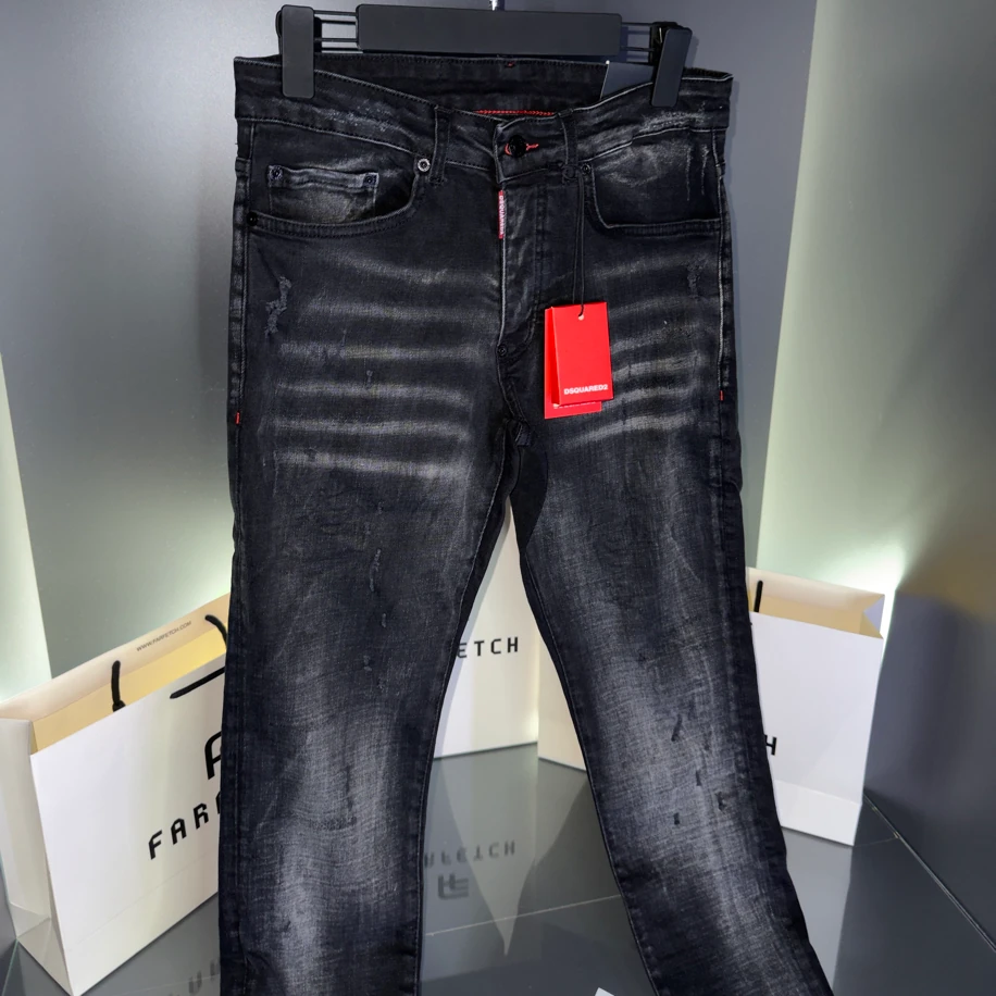 DSQ2 DRIPPED DENIM – Italian Fade v2 Black