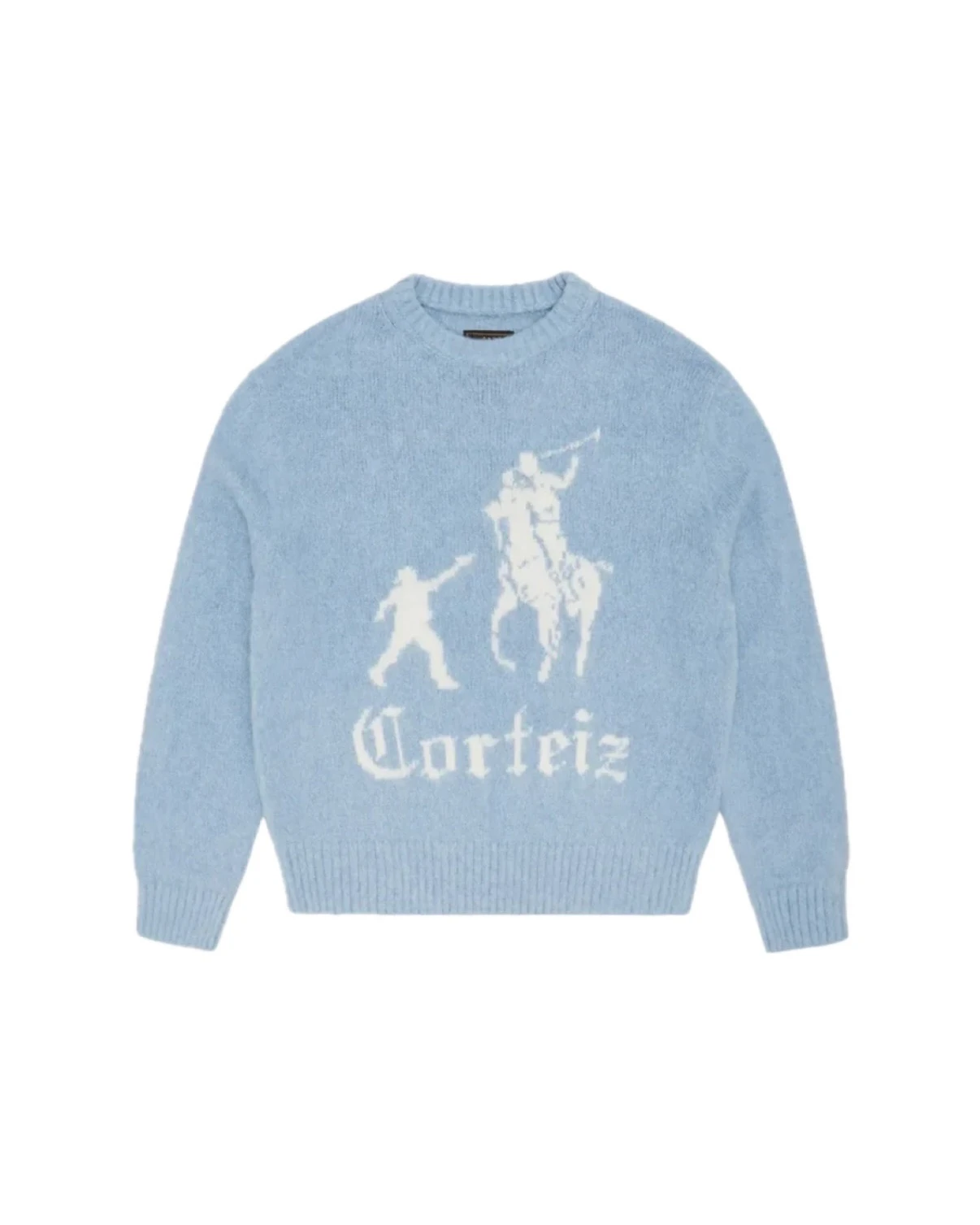Corteiz Jackin Knit Blue Sweater