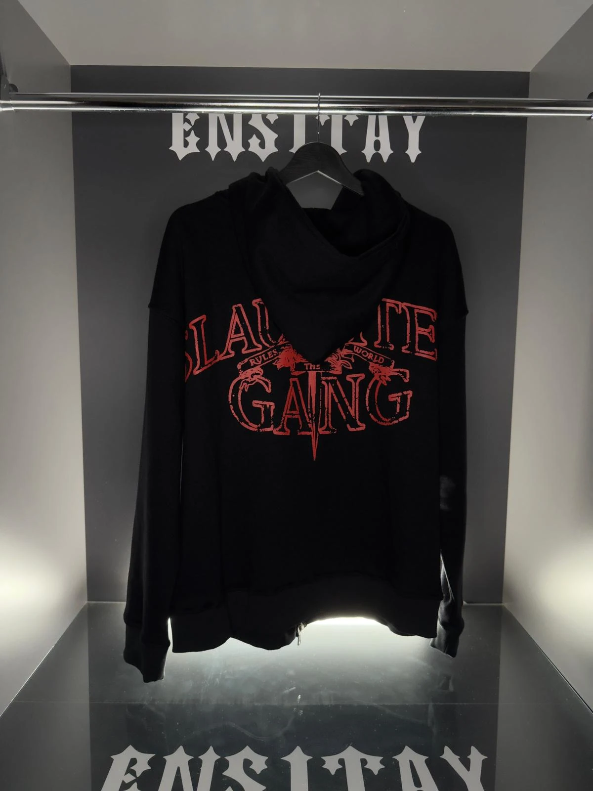 Corteiz x Slaughter Gang Hooide | Black & Red