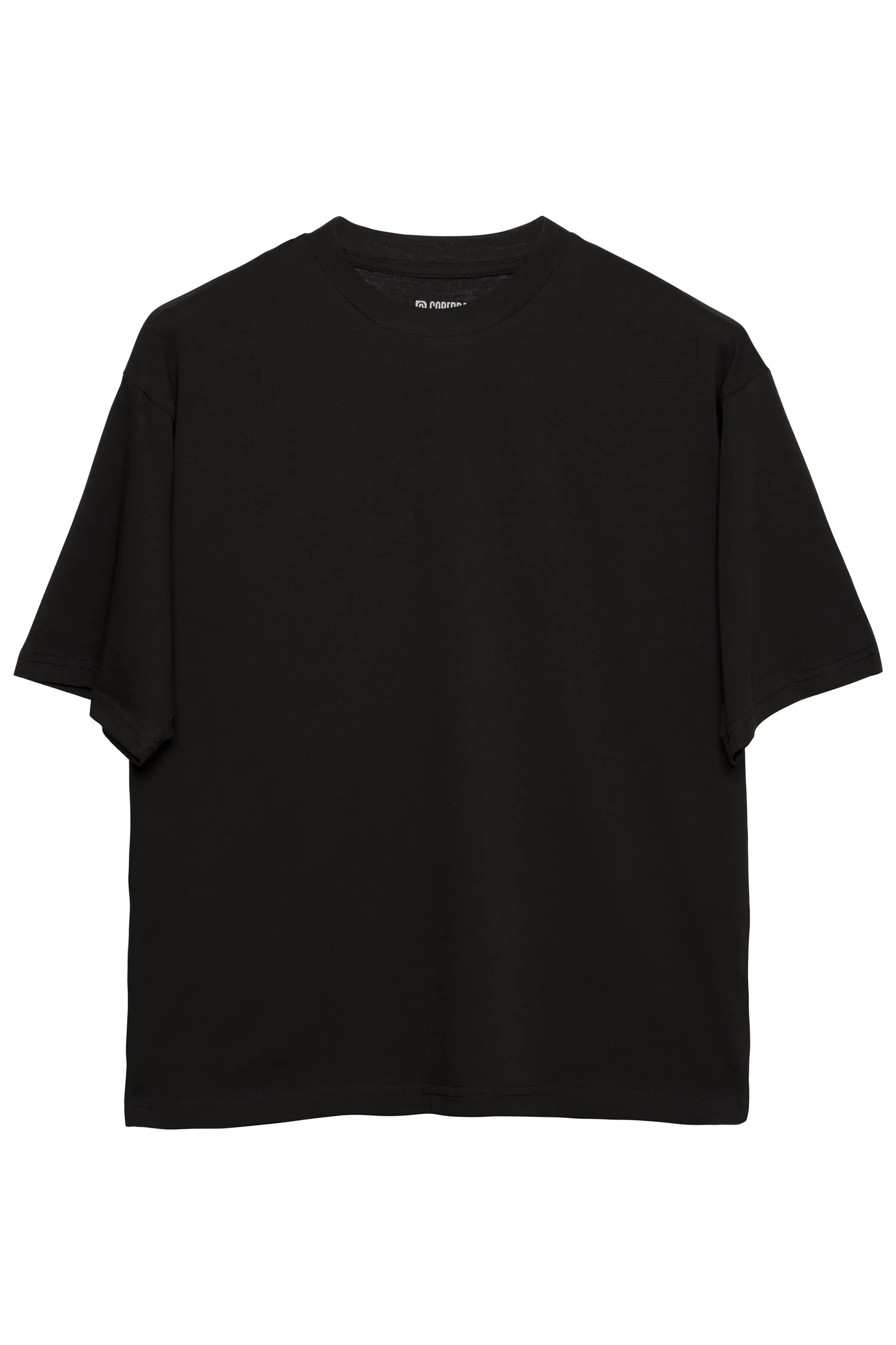 Basic Oversize T-Shirt Erkek - Siyah