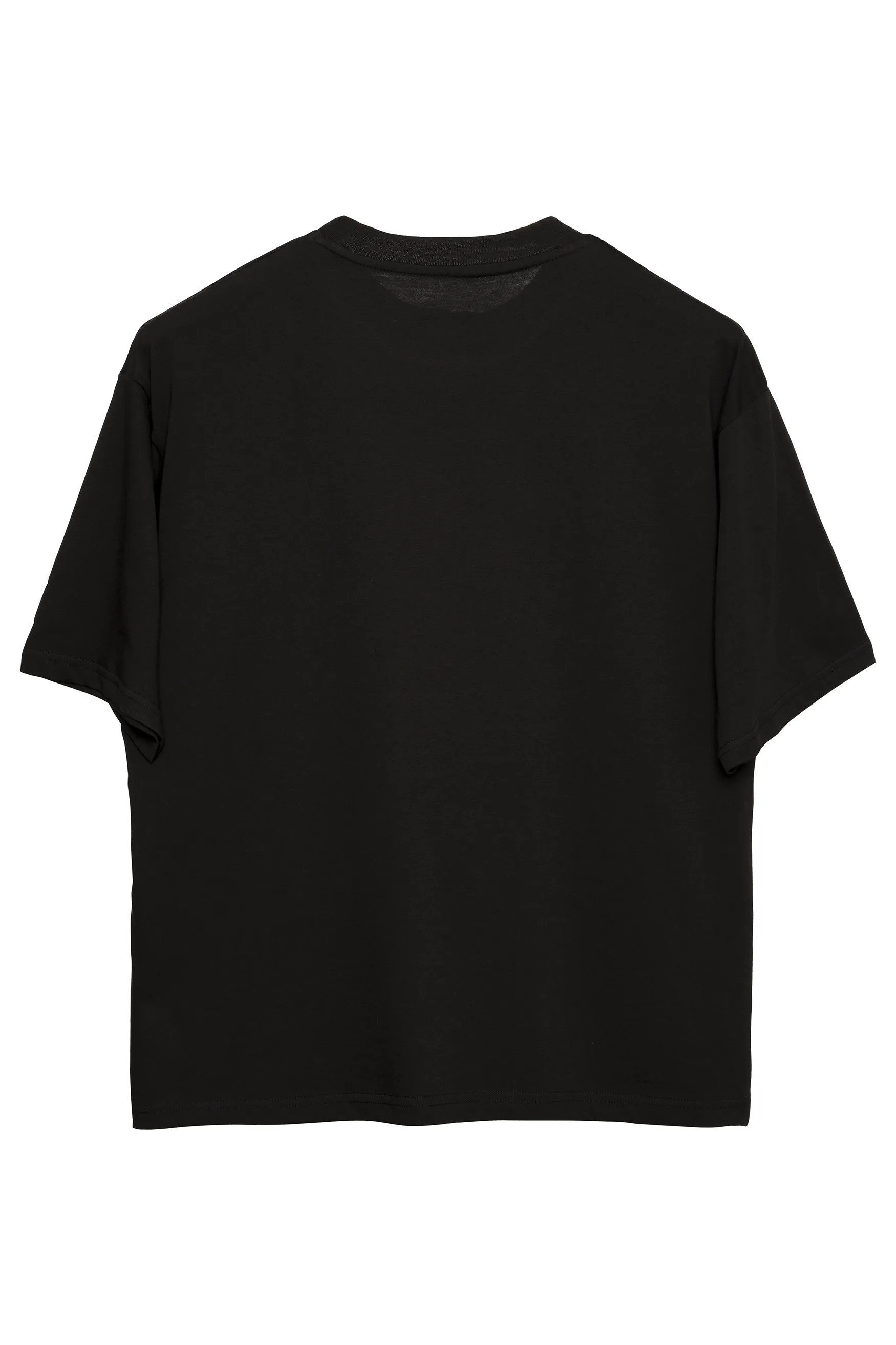 Basic Oversize T-Shirt Erkek - Siyah