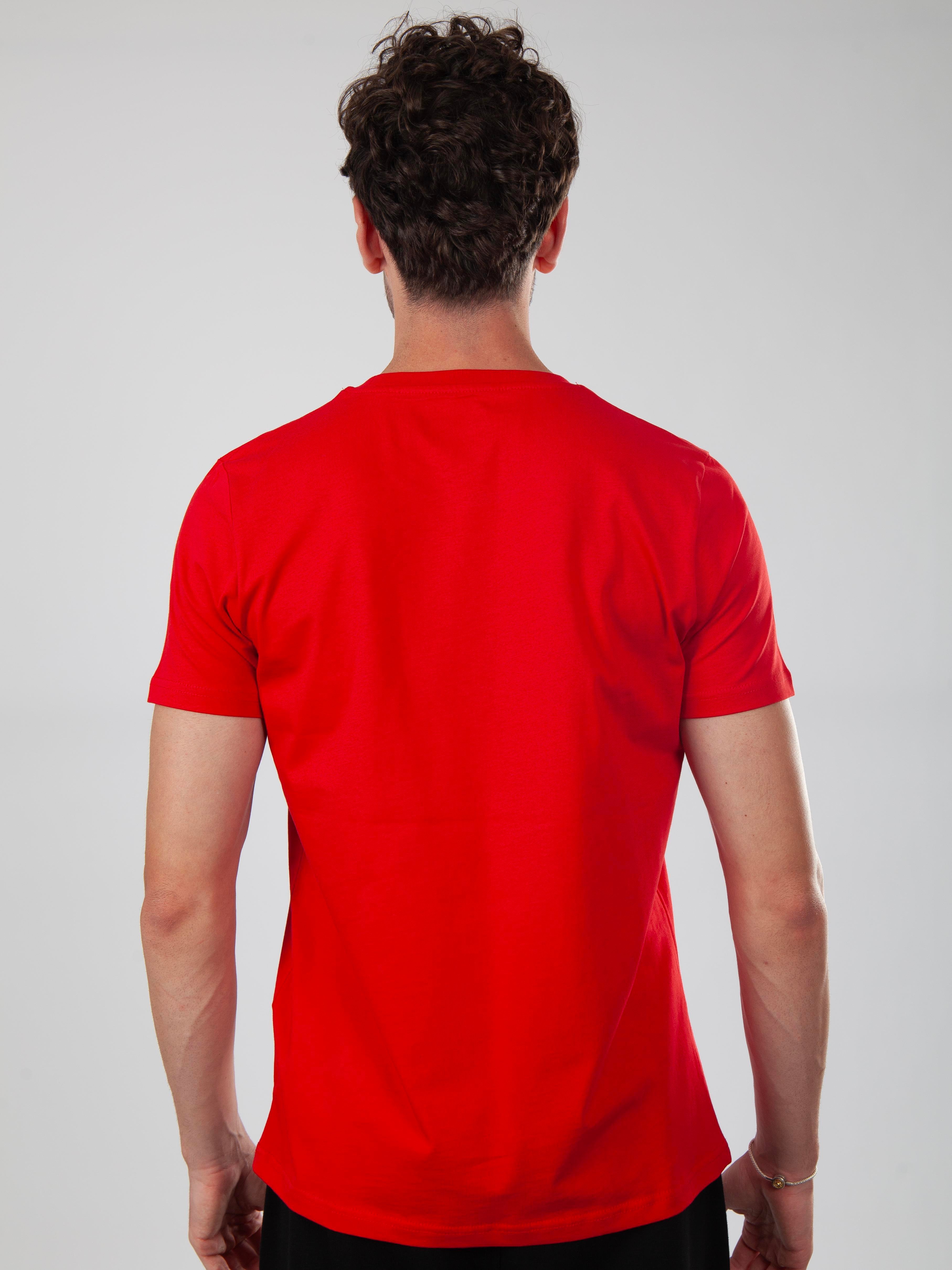 Basic Regular T-Shirt Erkek - Kırmızı C102