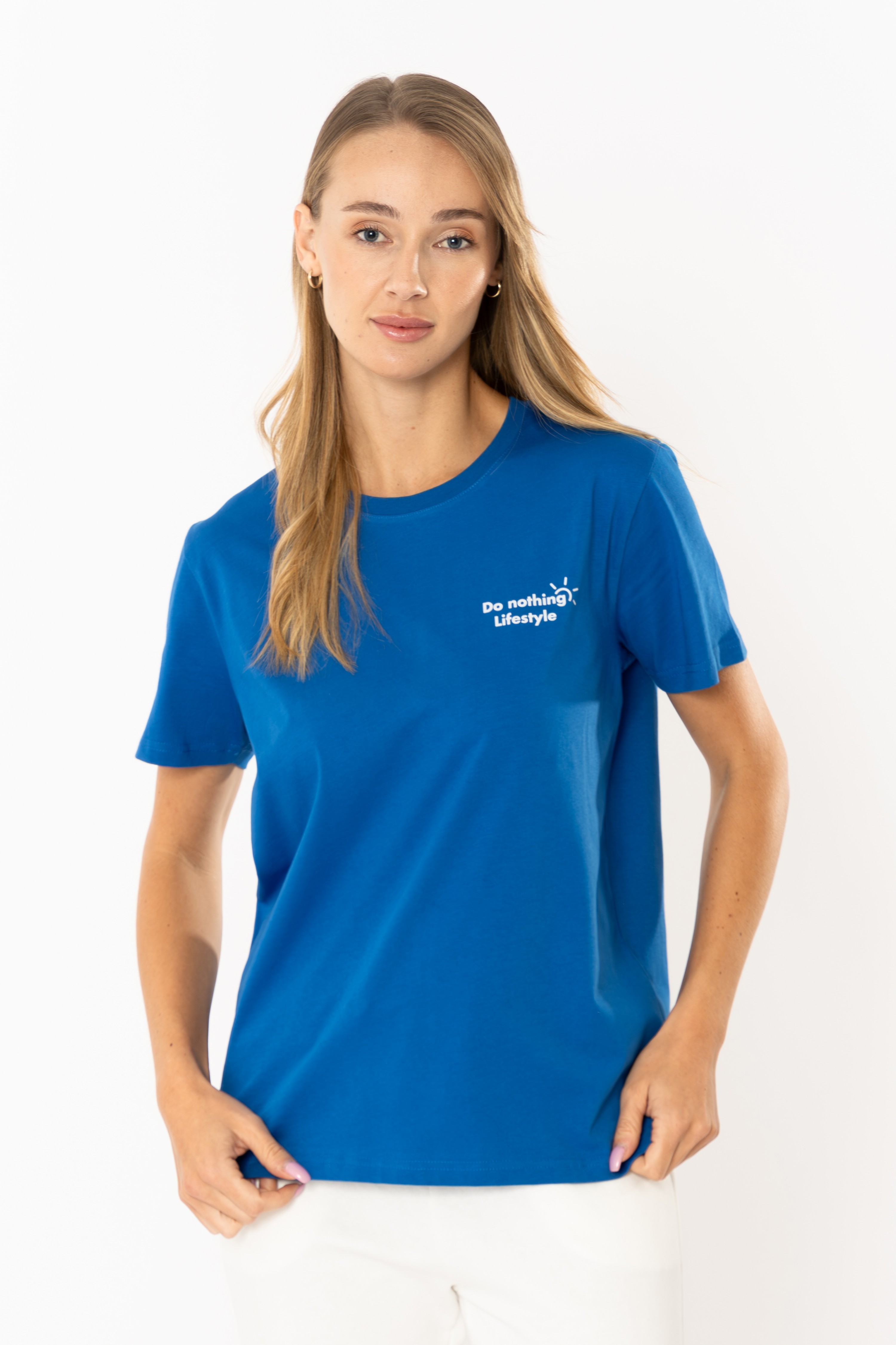 Nothing Regular T-Shirt Kadın - Saks Mavi
