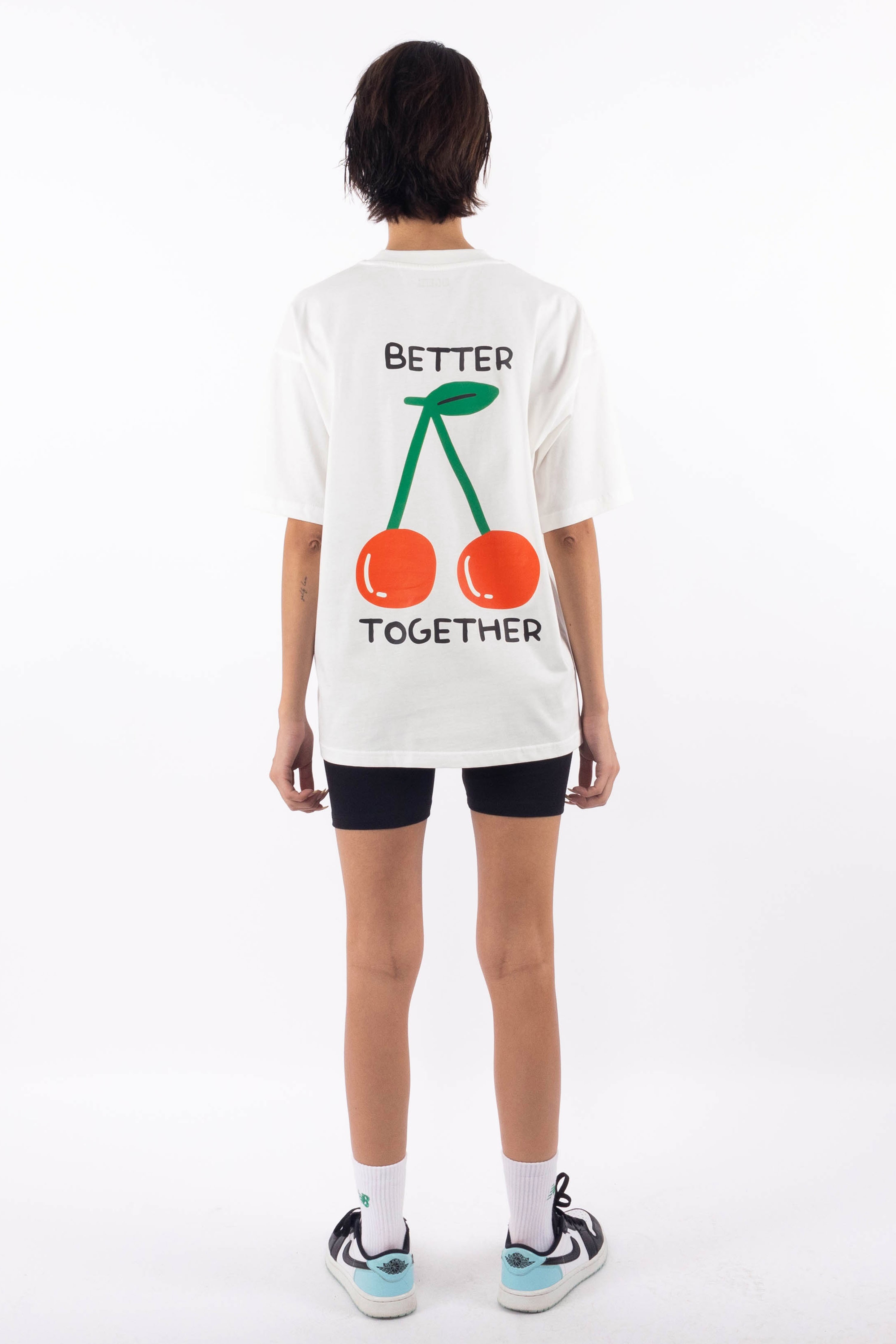 Better Together Oversize T-Shirt - Kadın - Ekru C101