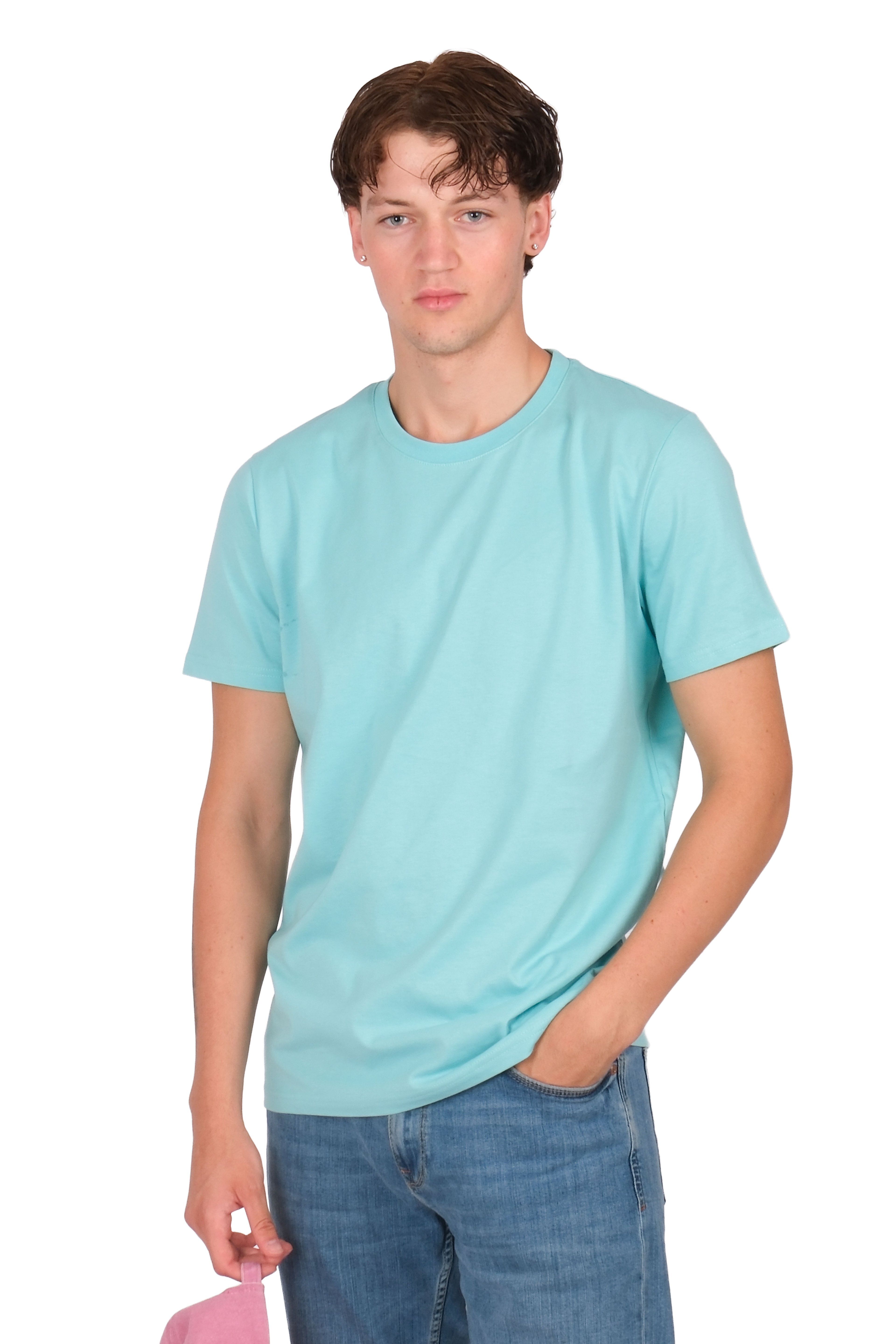Erkek CRD Basic Regular T-Shirt - C102 - MINT
