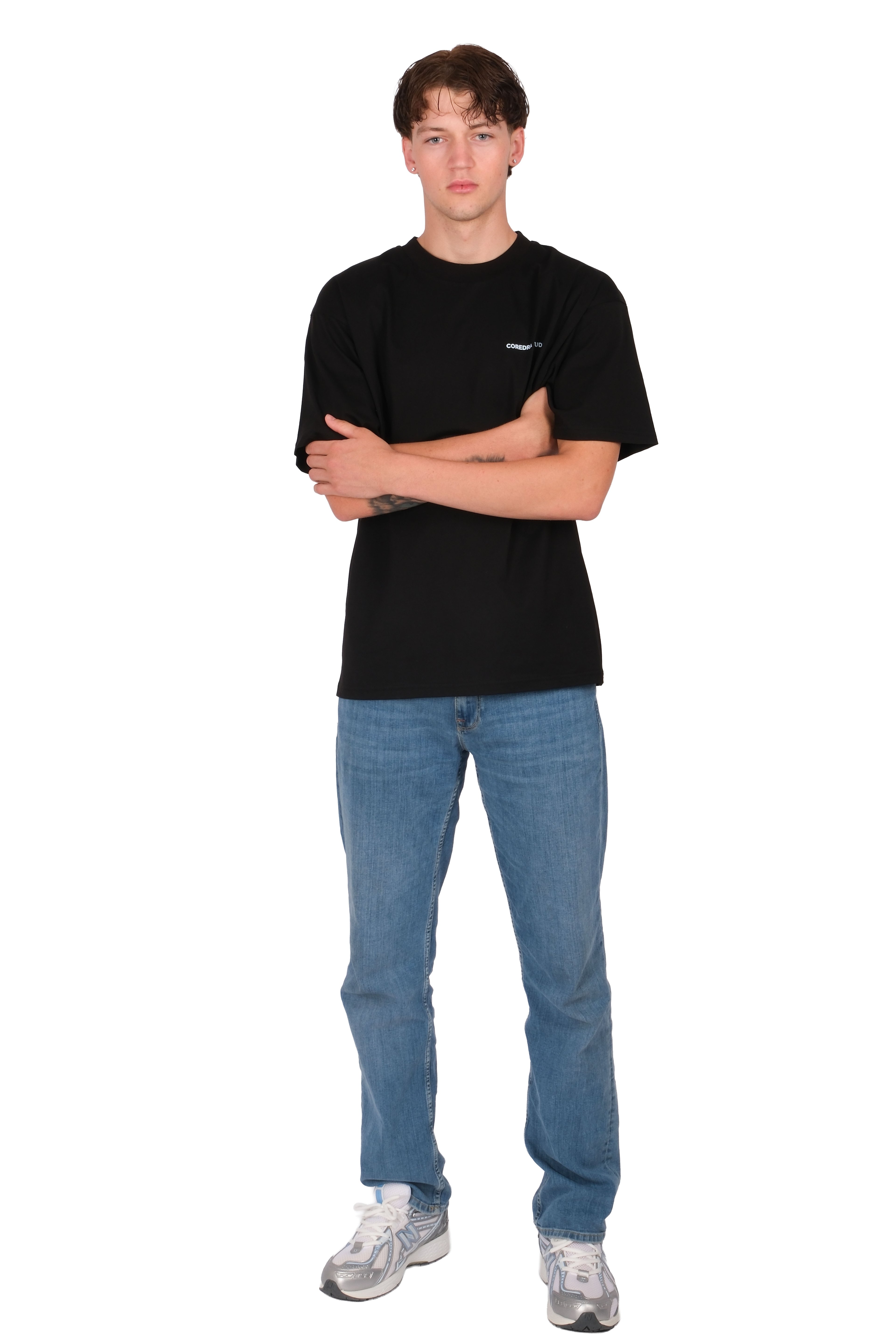 Anxiety Sun Oversize T-Shirt Erkek - Siyah C101