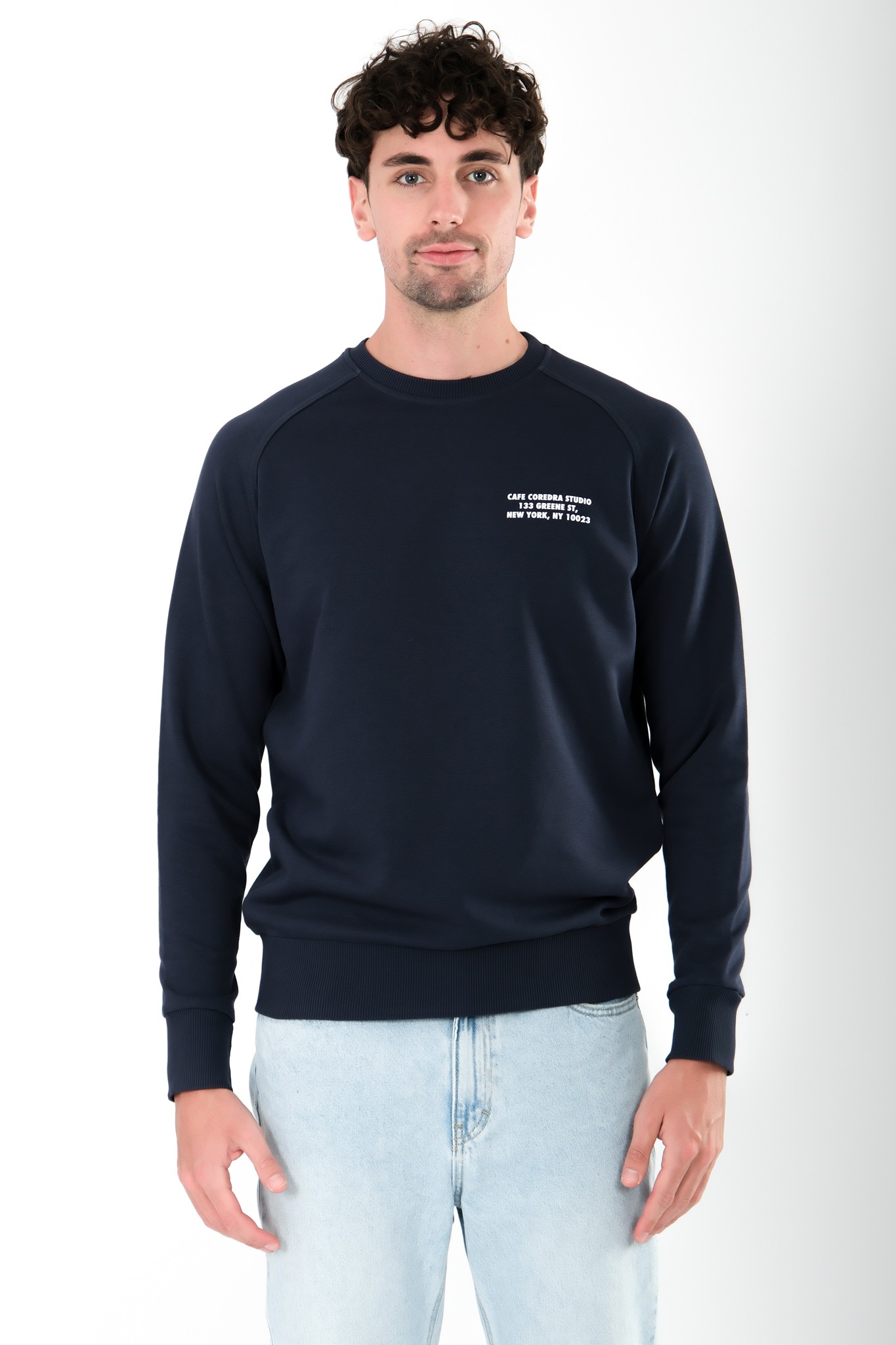 Cafe Regular Fit Sweatshirt Erkek - Lacivert C105