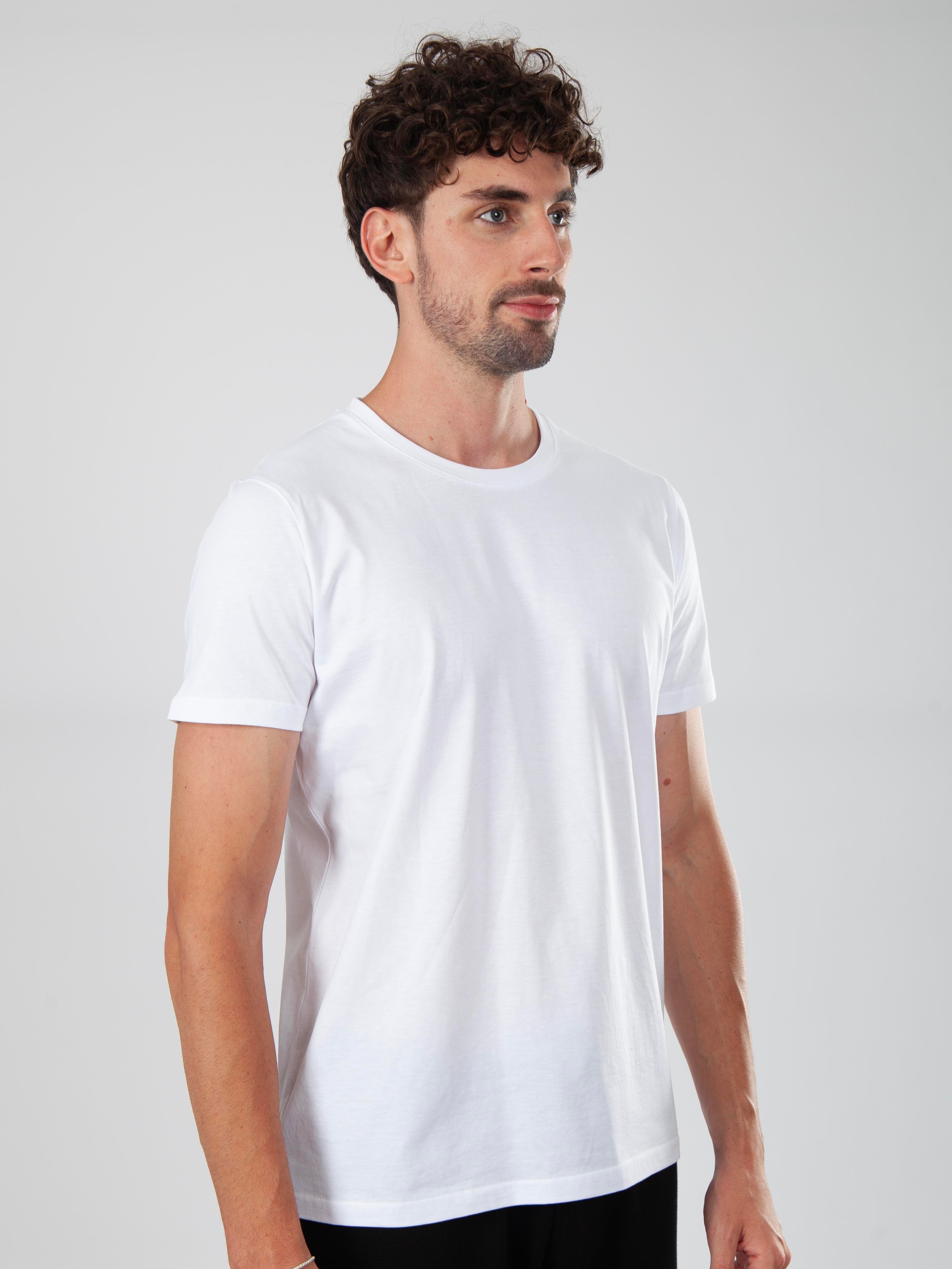 Basic Regular T-Shirt Erkek - Beyaz C102