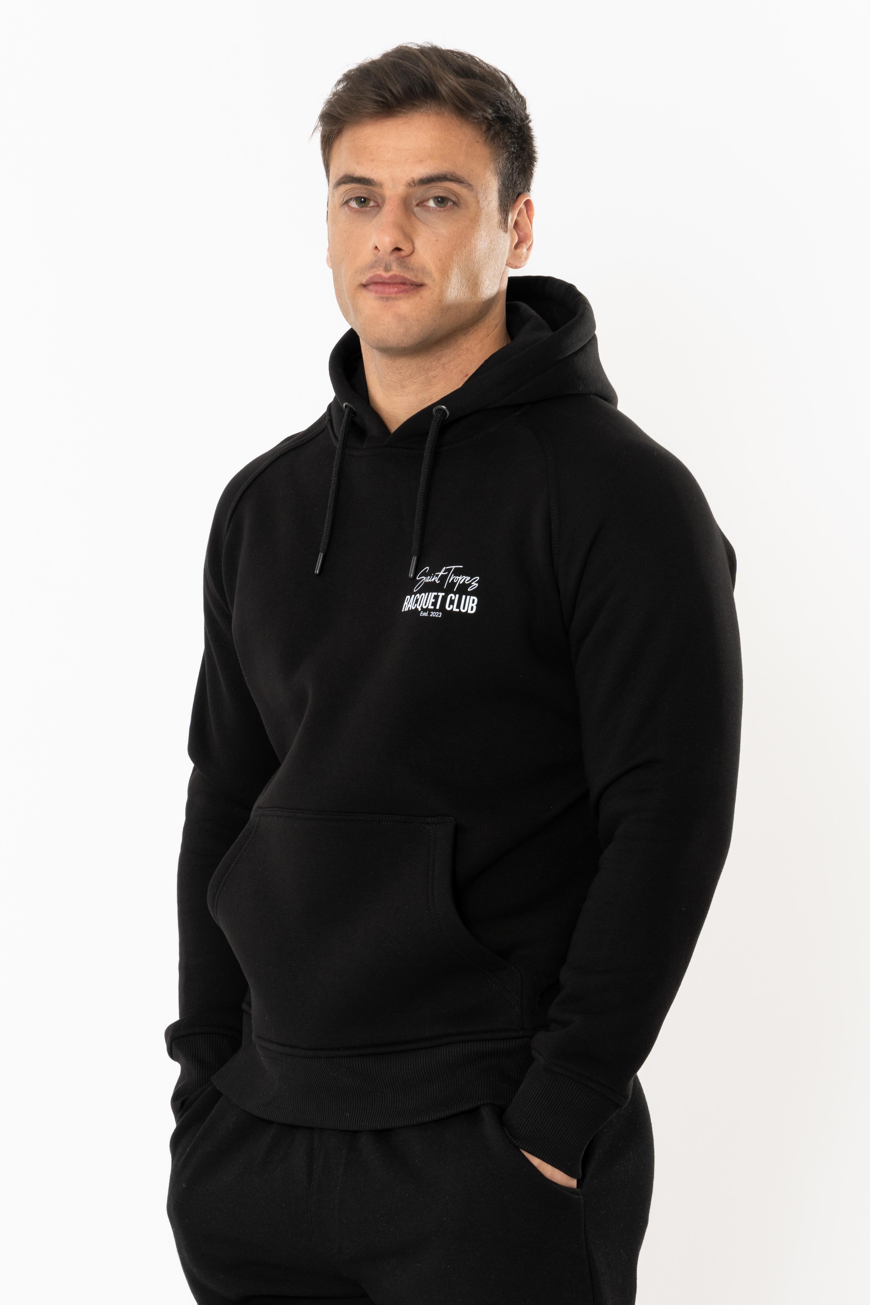 Court Regular Hoodie Erkek - Siyah C108