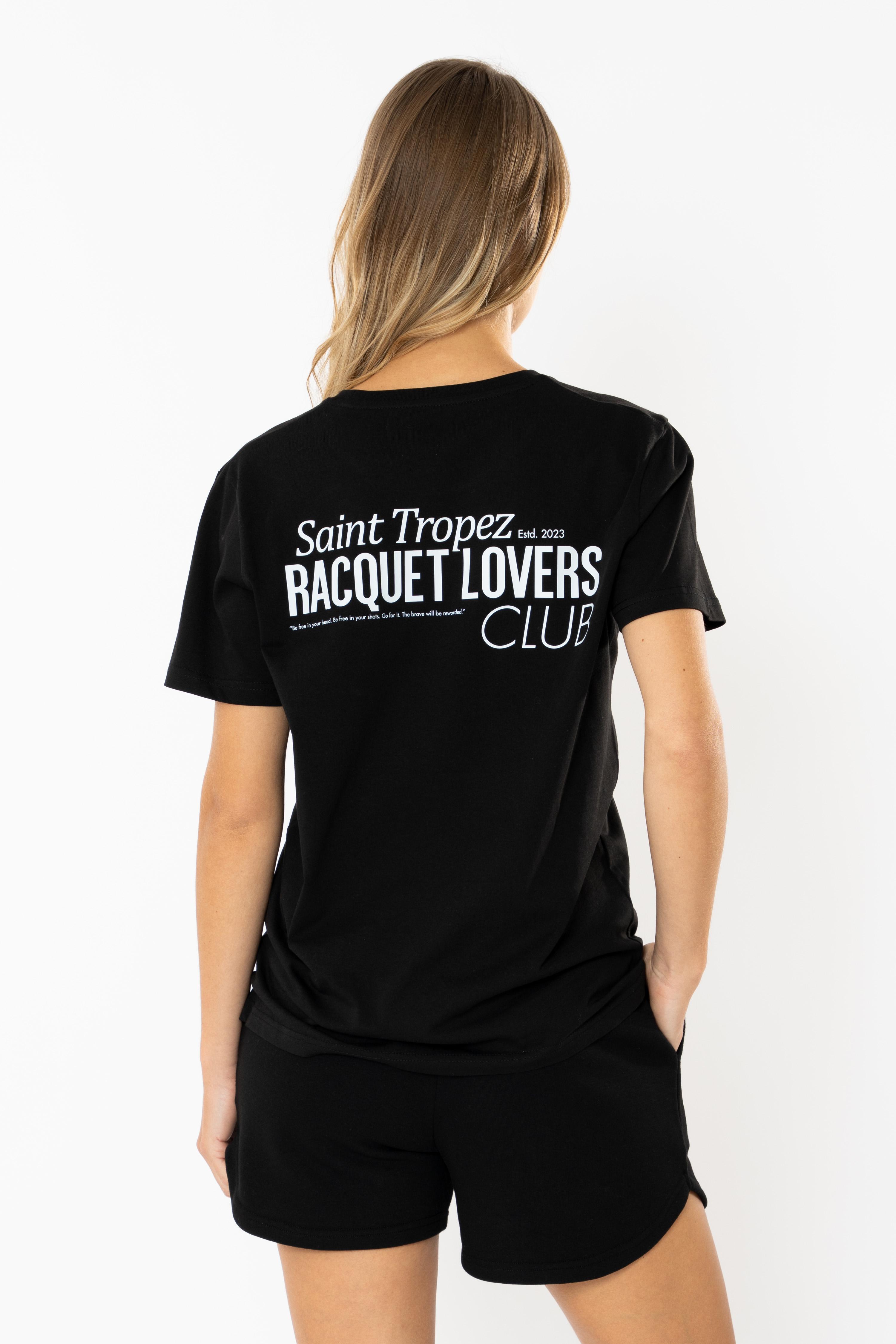 Racquet Lover Regular T-Shirt Kadın - Siyah C102