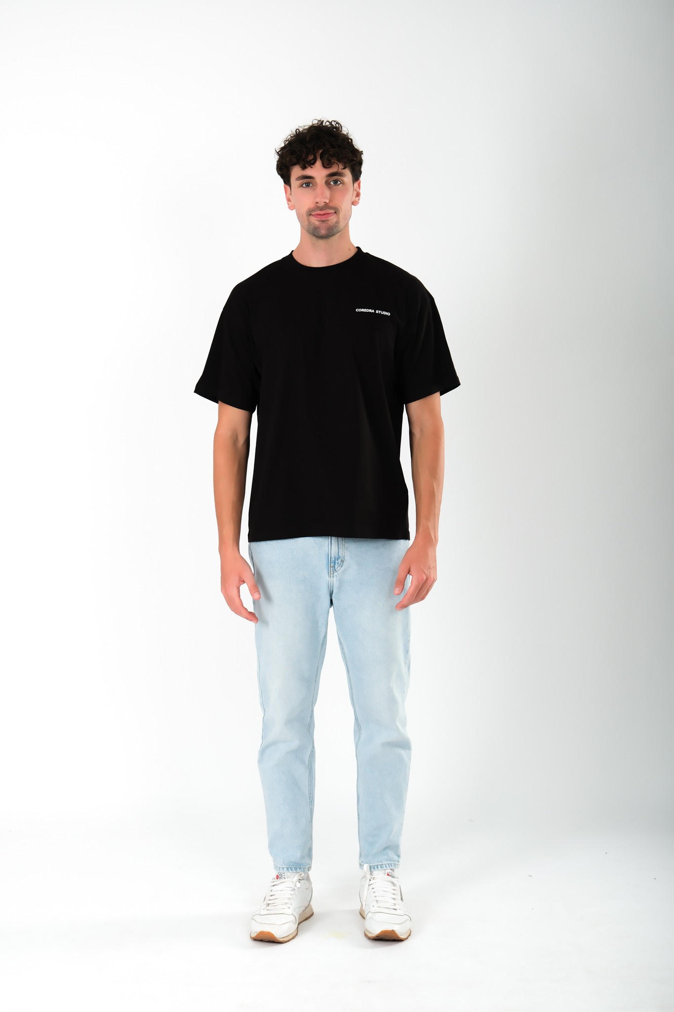 Anxiety Oversize Fit T-Shirt Erkek - Siyah C101