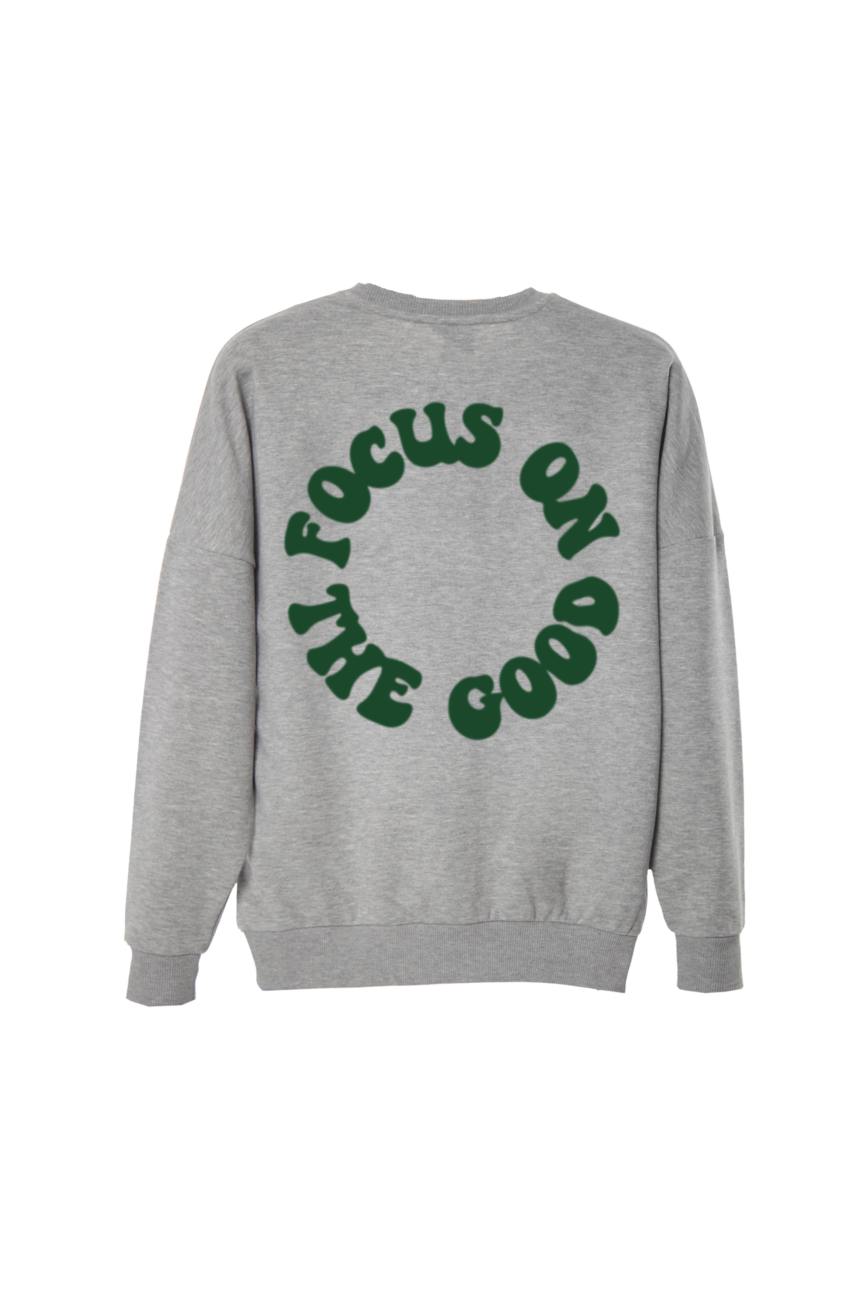 Focus Oversize Sweatshirt Erkek - Gri