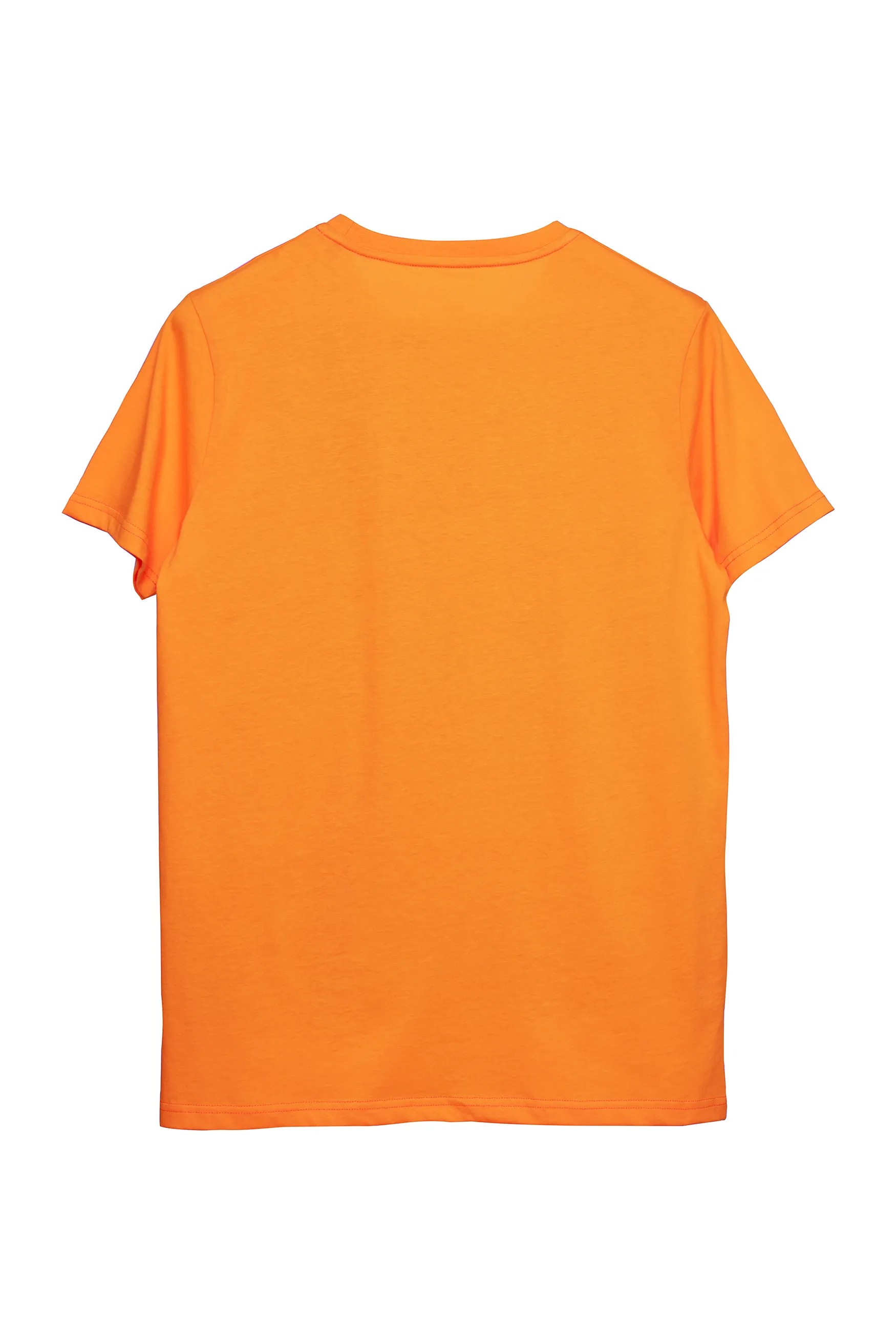 Basic Regular T-Shirt Kadın - Turuncu