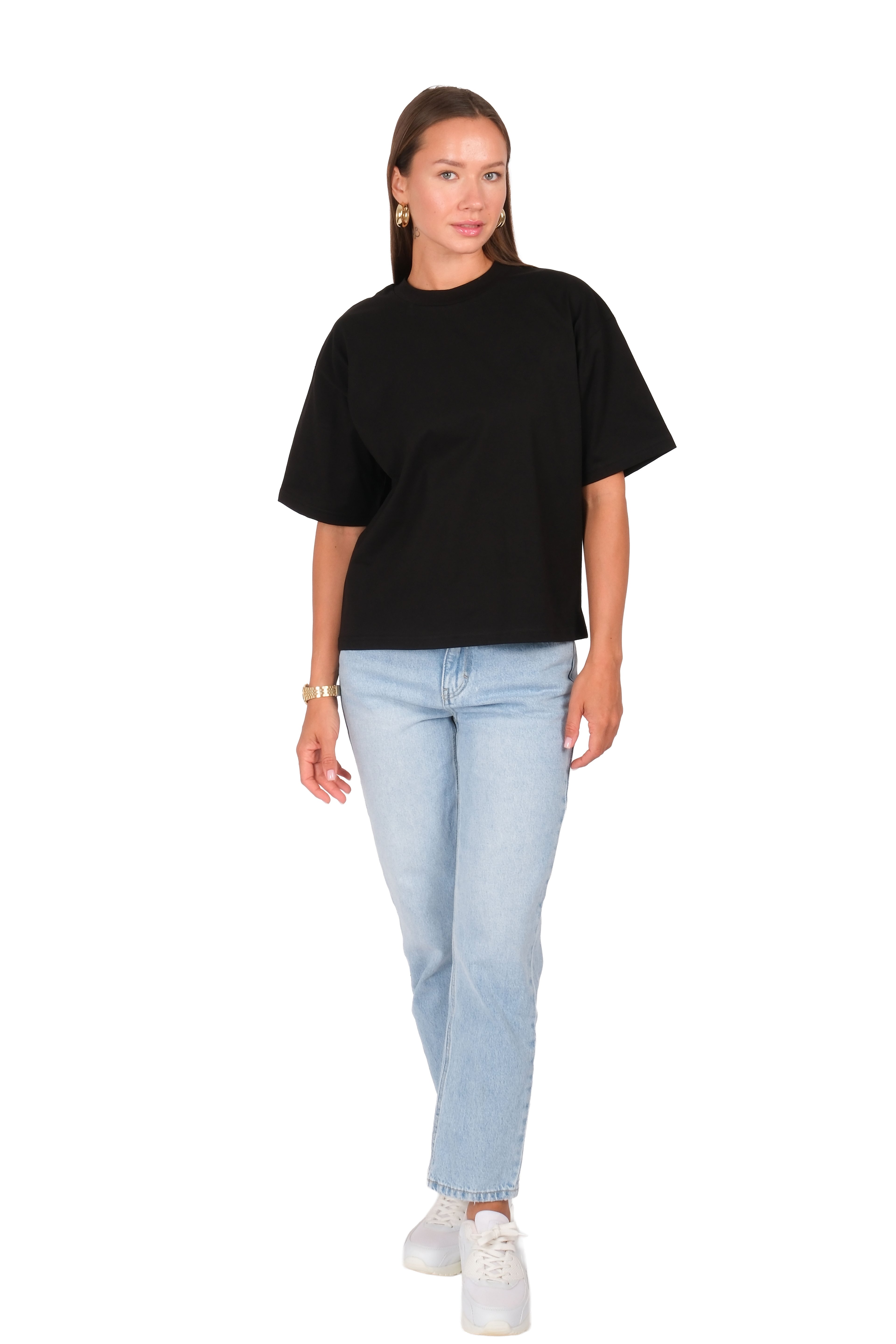 Kadın Basic Boxed Fit T-Shirt