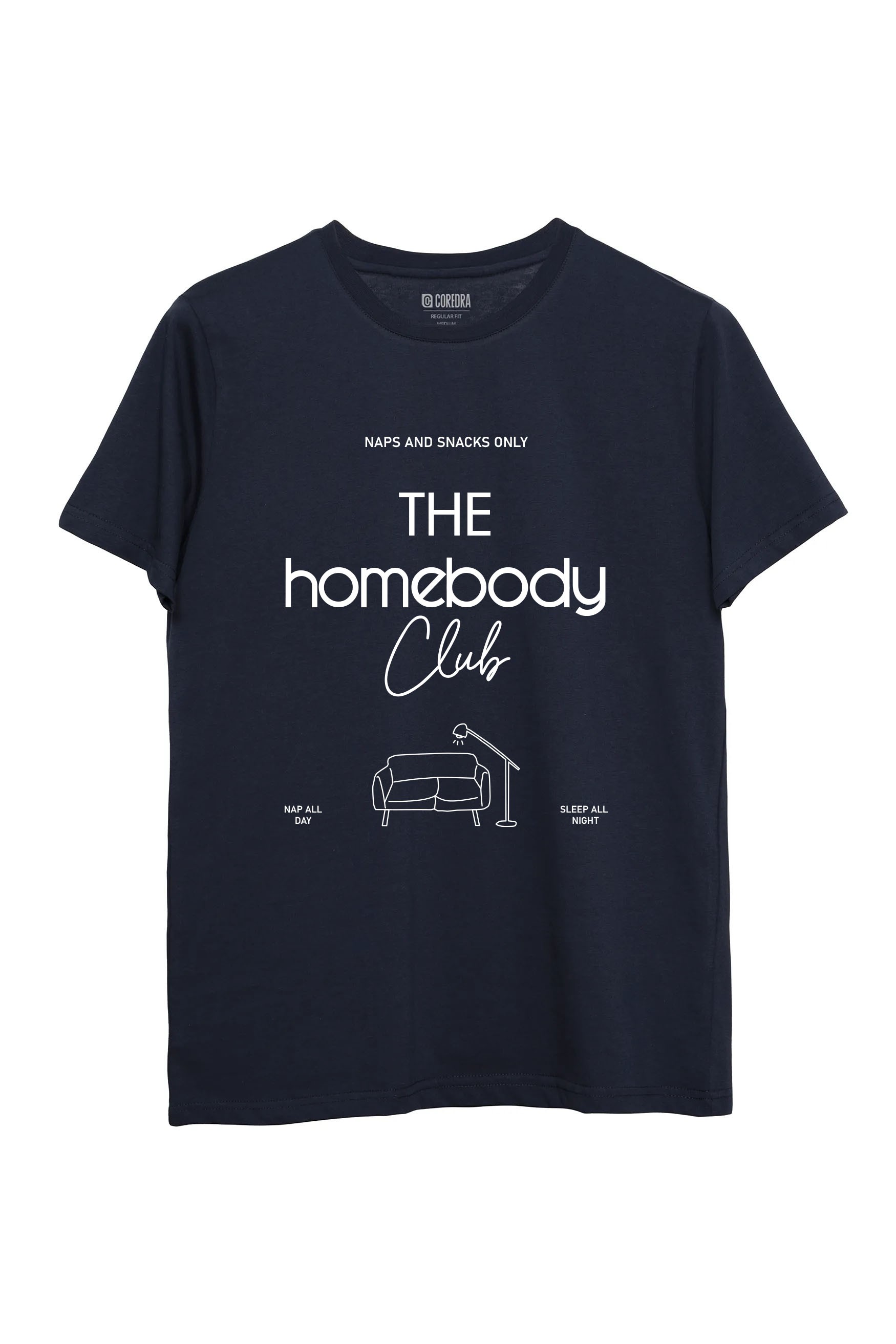 Homebody Regular T-Shirt Kadın - Lacivert C102