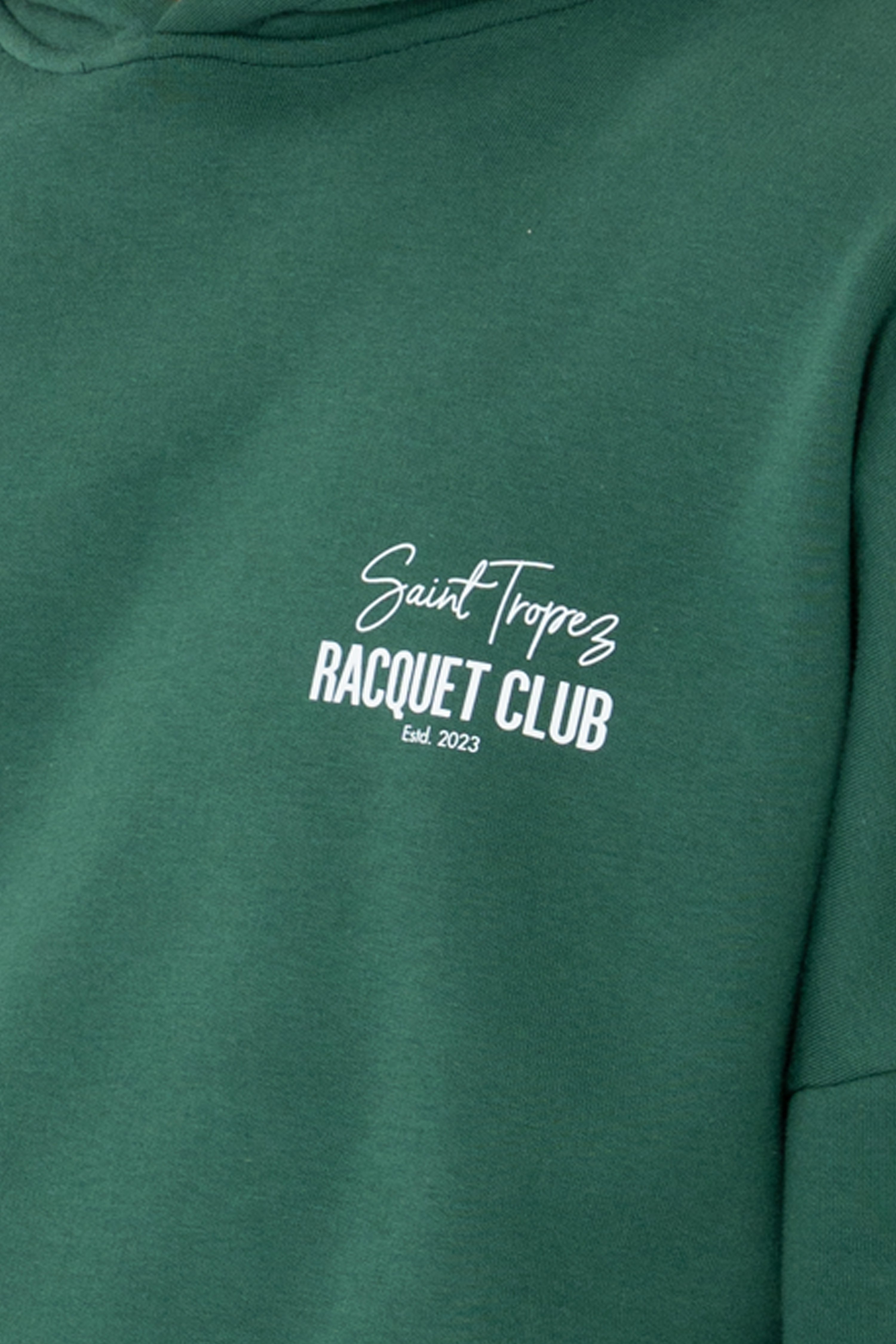 Racquet Club Oversize Hoodie Erkek - Yeşil