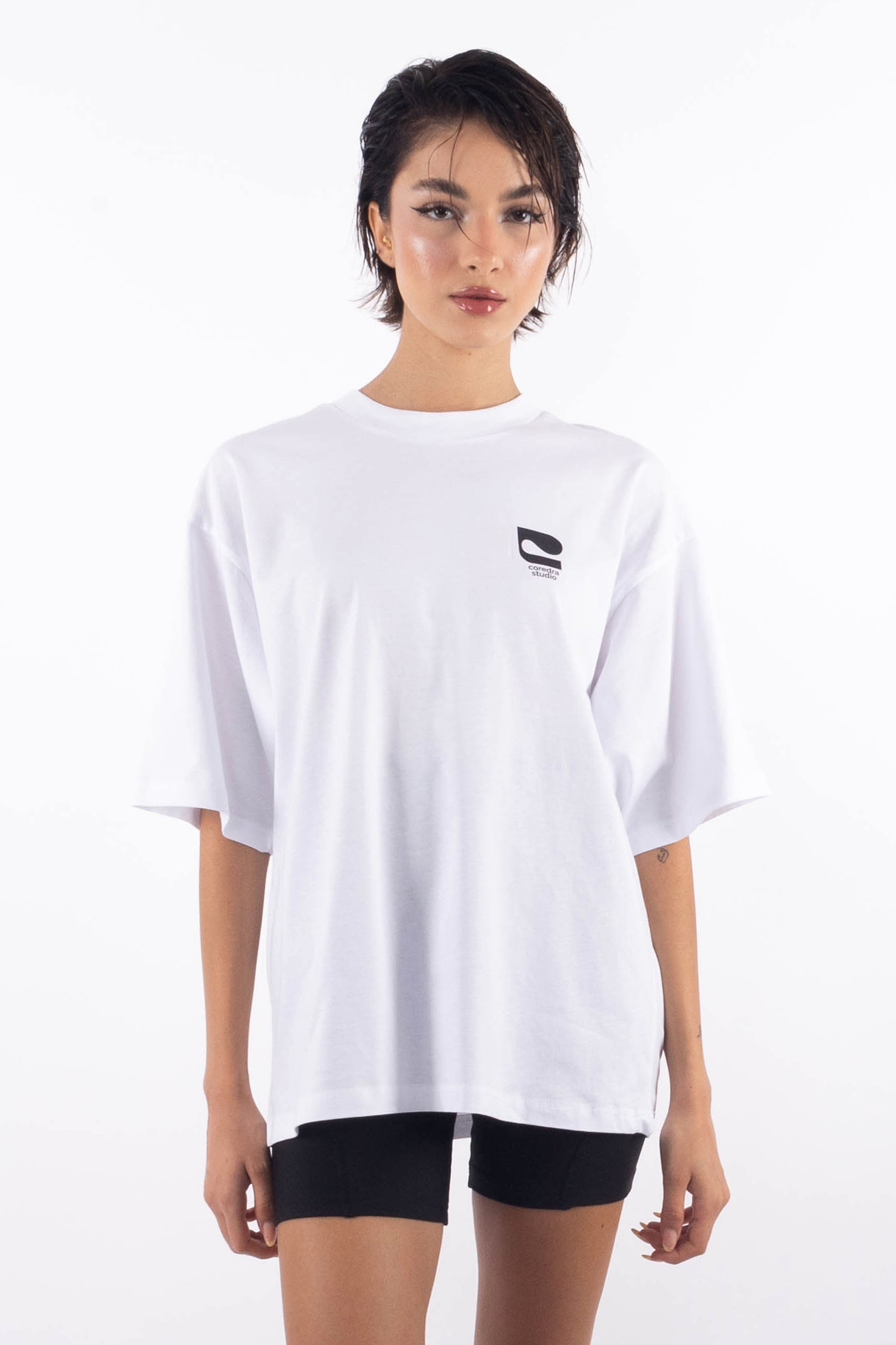 Self Love Oversize T-Shirt Kadın - Beyaz C101