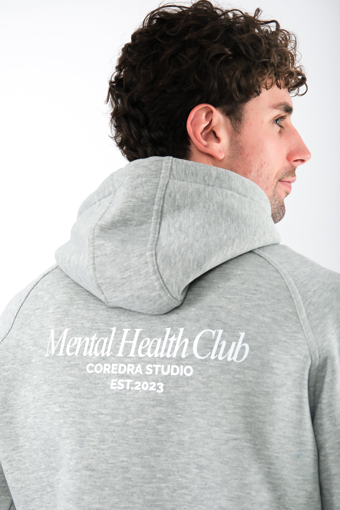 Mental Health Club Regular Fit Hoodie Erkek - Gri C108