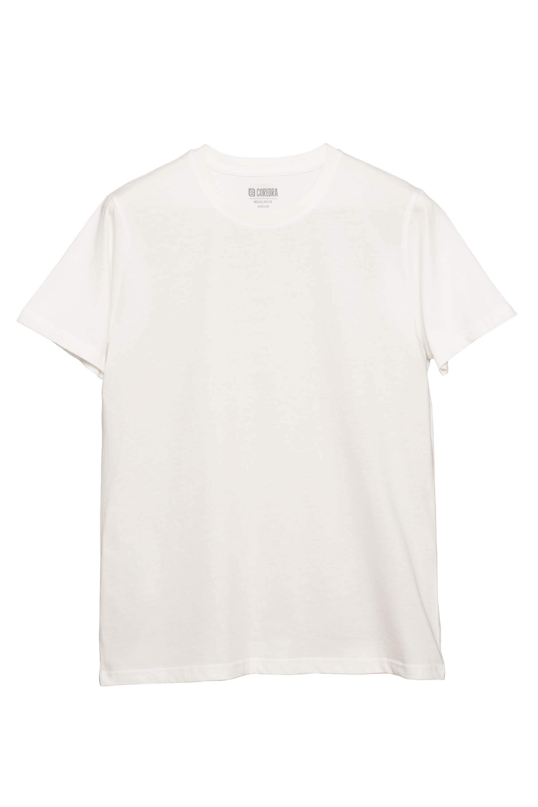 Basic Regular T-Shirt Erkek - Ekru C102