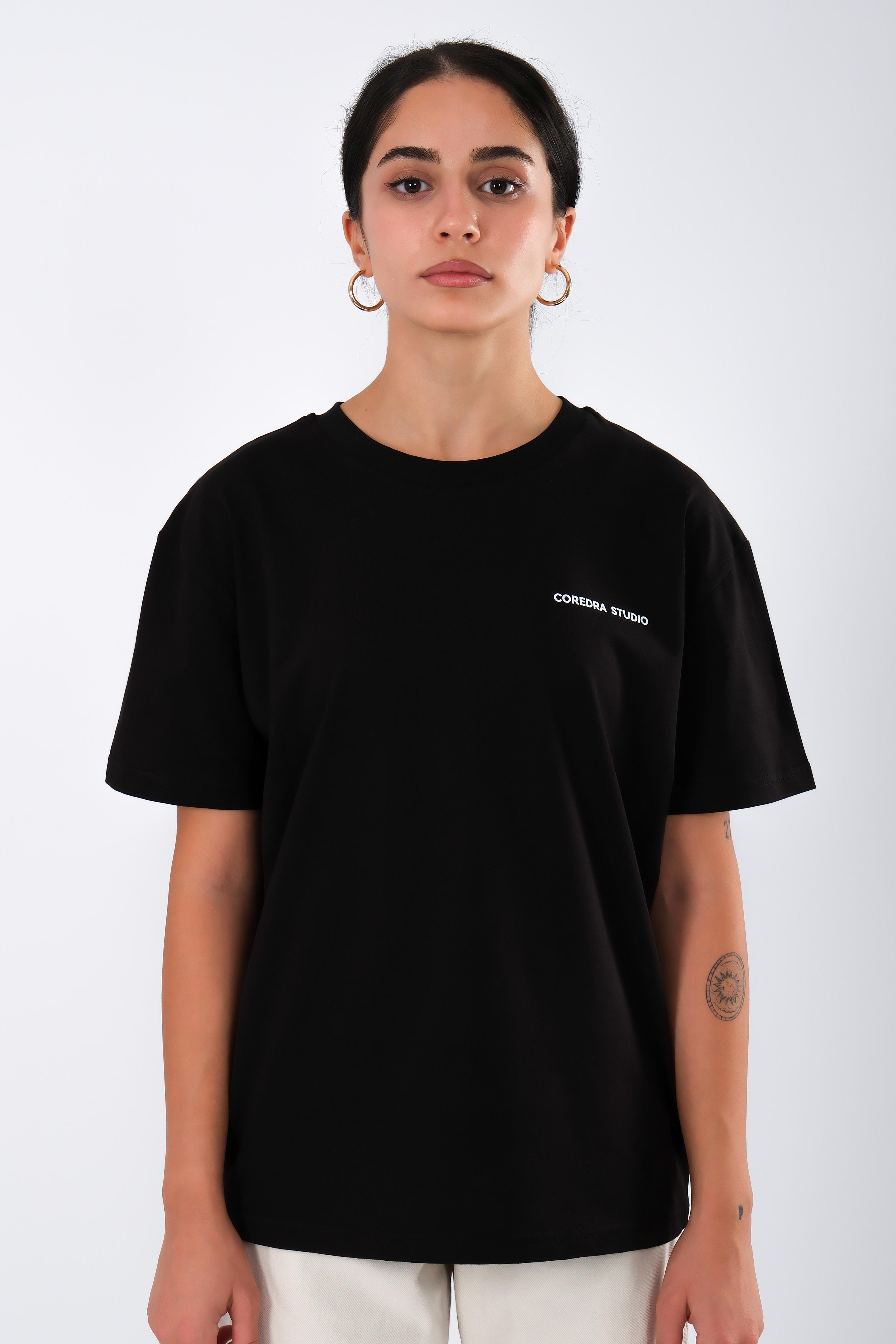 Anxiety Relaxed Fit Kadın T-Shirt - Siyah C501