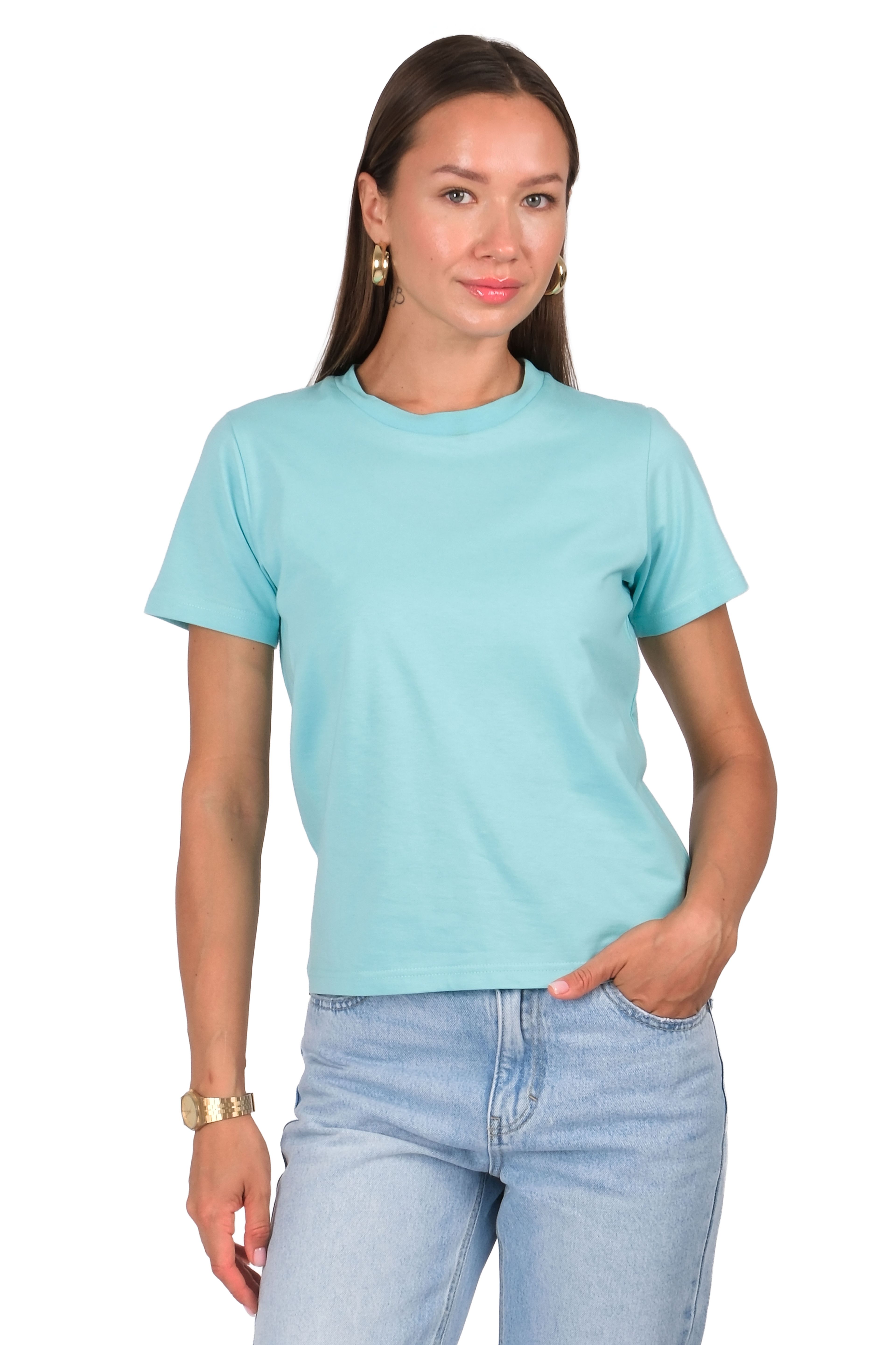 Kadın CRD Basic Regular T-Shirt - C524 - MINT