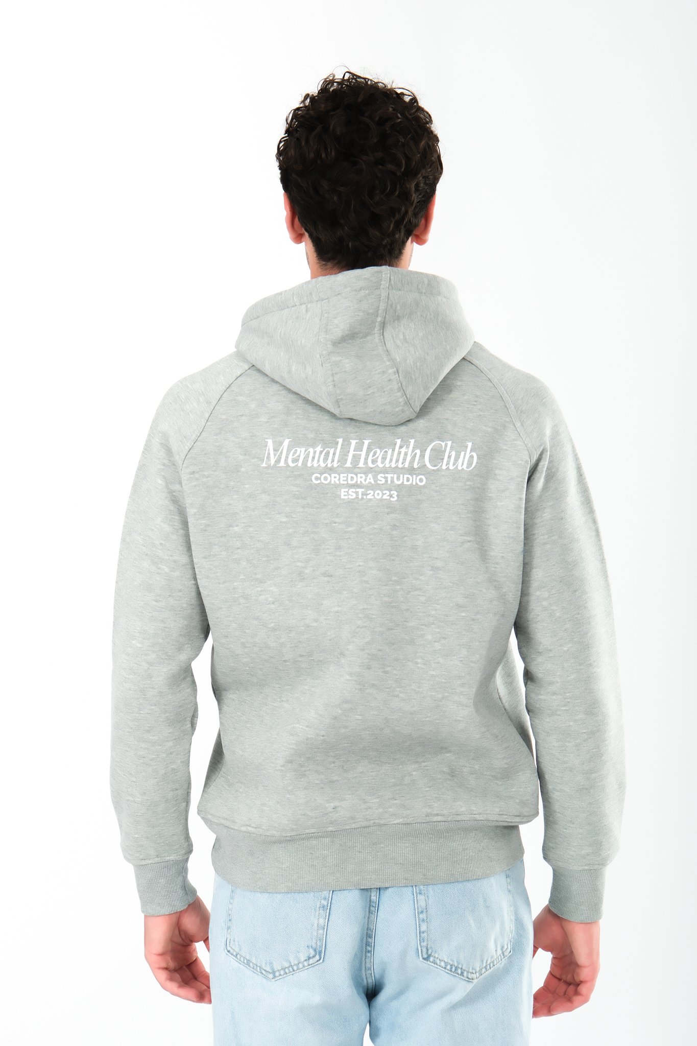 Mental Health Club Regular Fit Hoodie Erkek - Gri C108