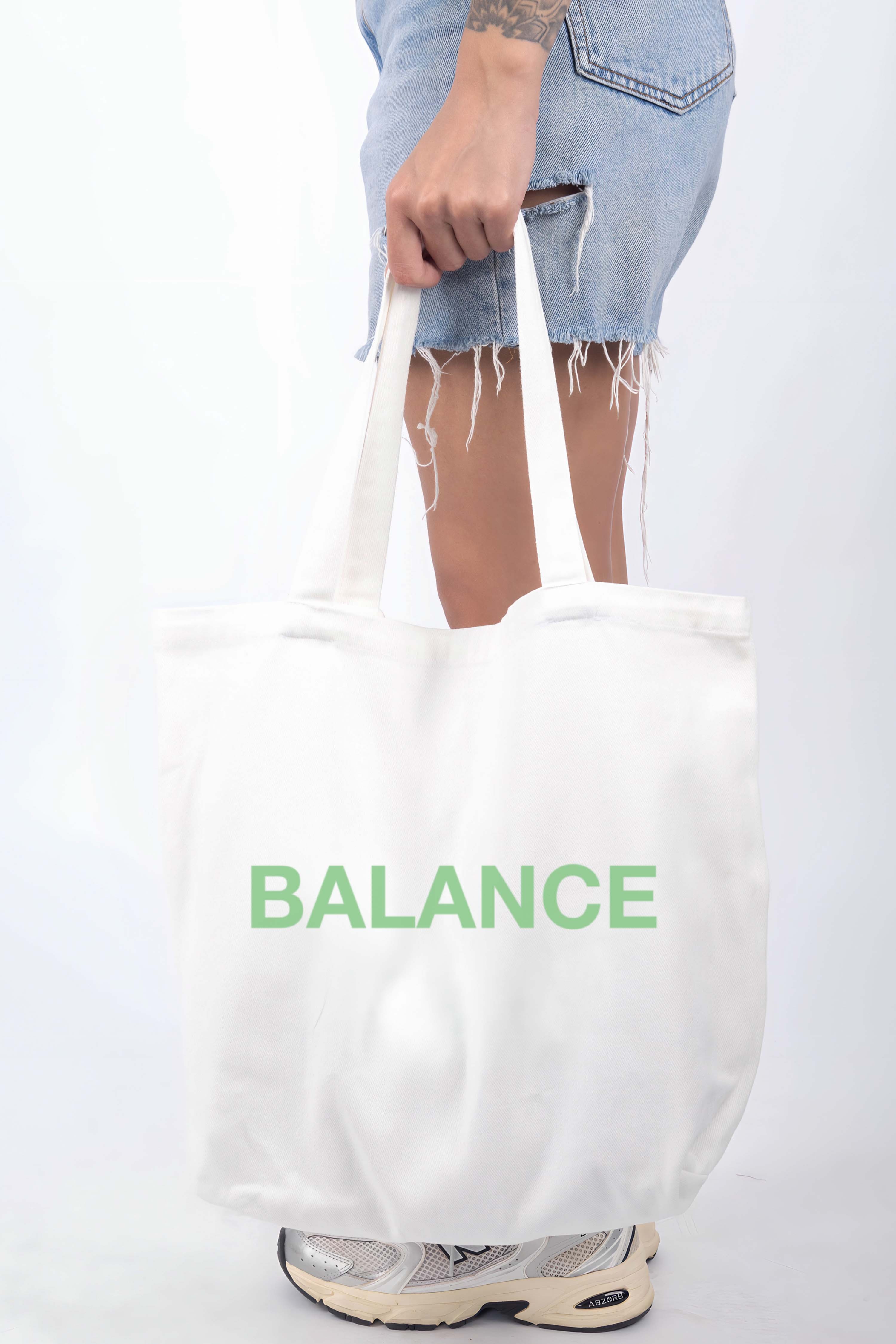 Coredra Canvas Tote Bag Çanta - Balance