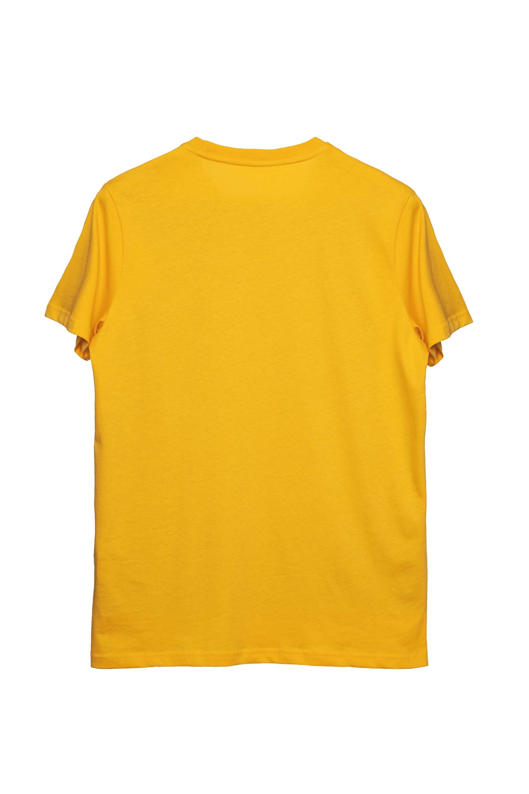 Basic Regular T-Shirt Erkek - Sarı C102