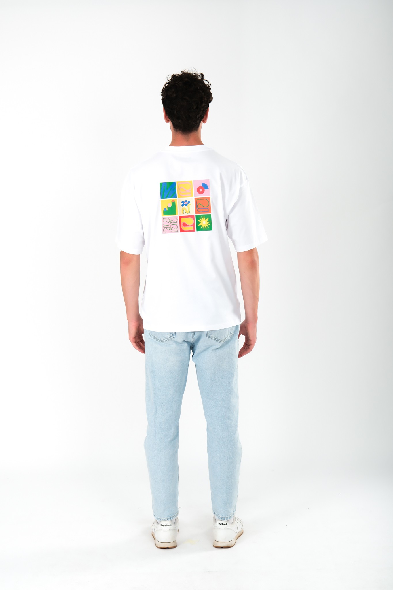 Art Will Save Us Oversize Fit T-Shirt Erkek - Beyaz C101