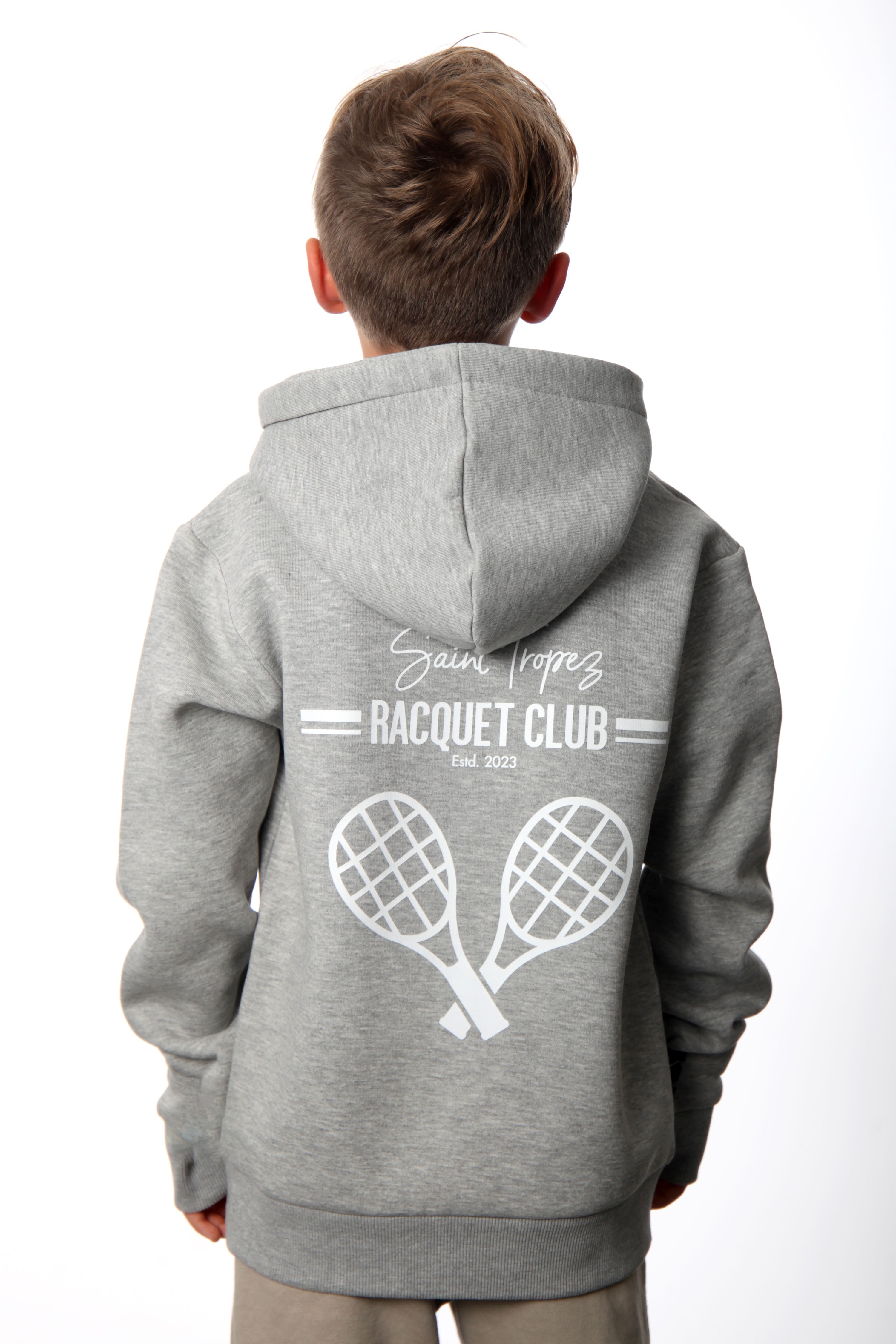 Racquet Club Hoodie Çocuk Erkek - Gri