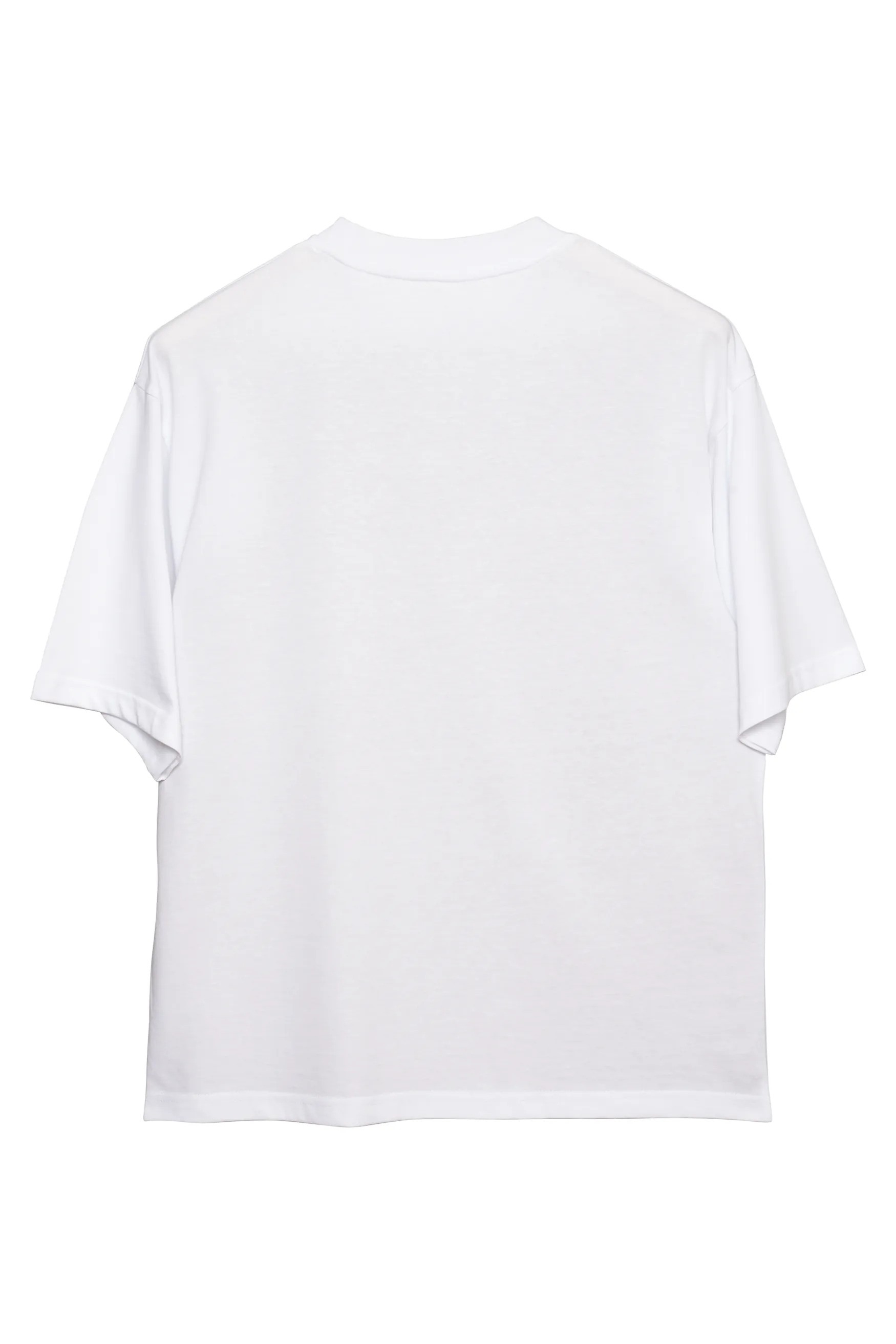 Basic Oversize T-Shirt Kadın - Beyaz