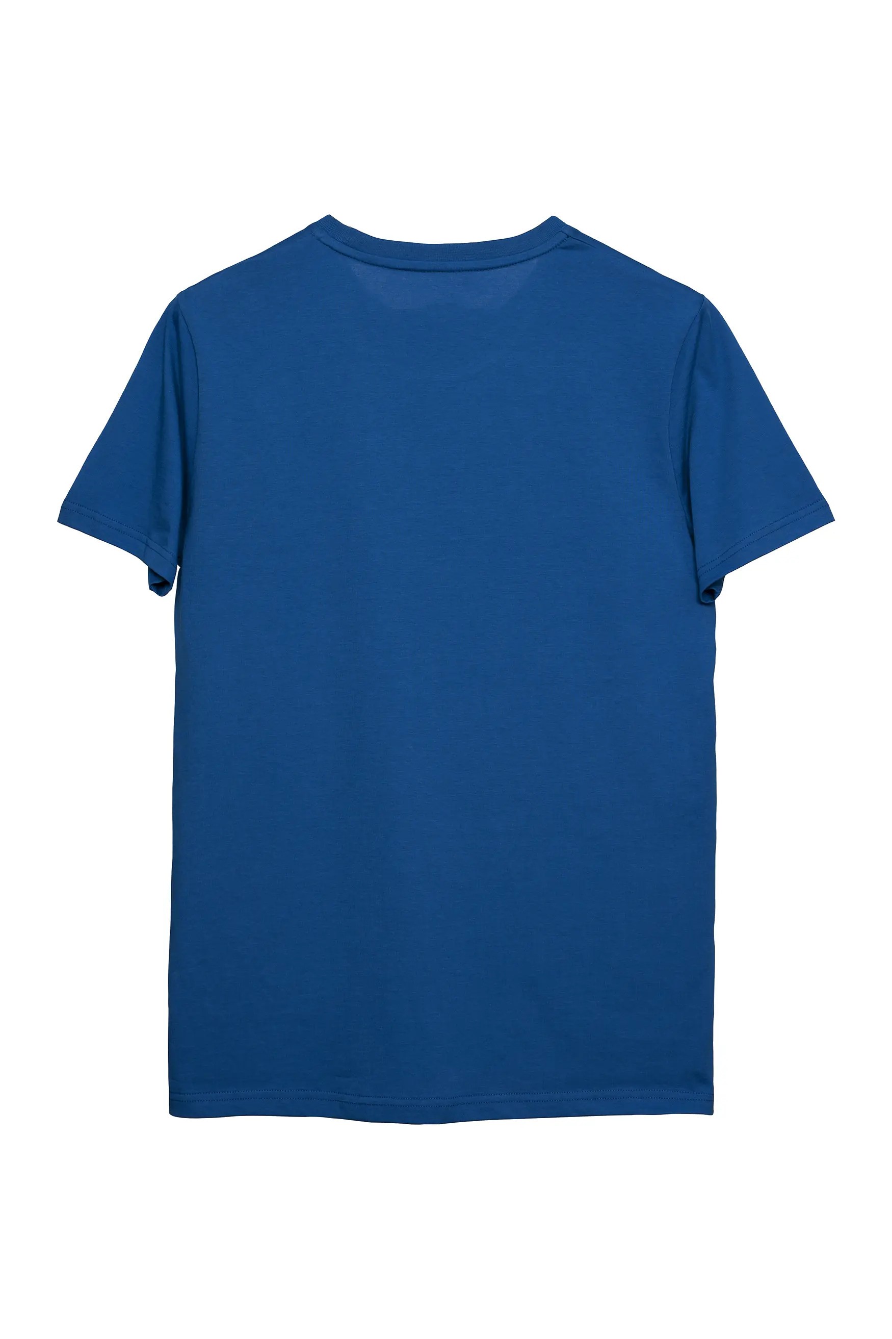 Basic Regular T-Shirt Erkek - Saks Mavi