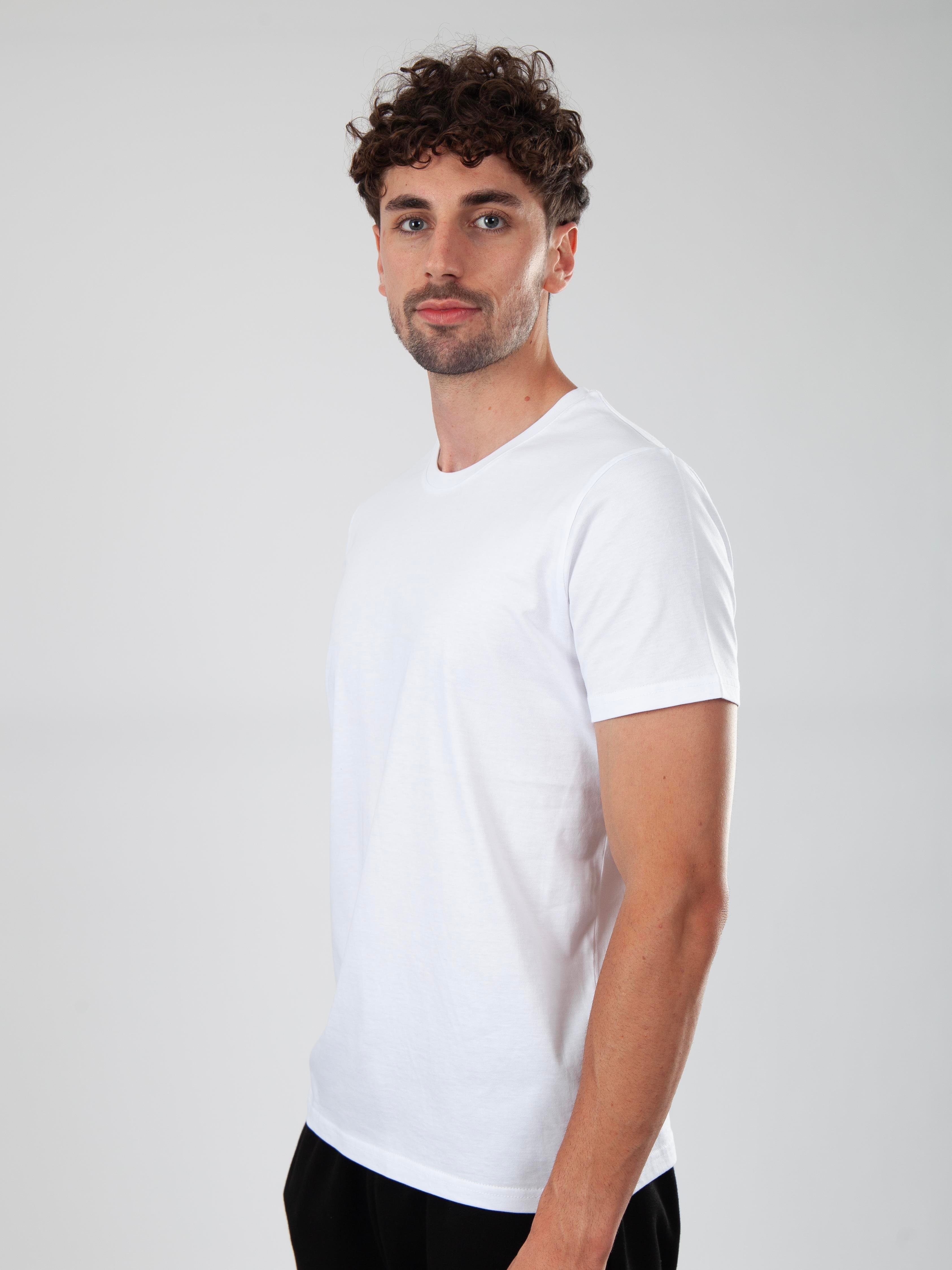 Basic Regular T-Shirt Erkek - Beyaz C102