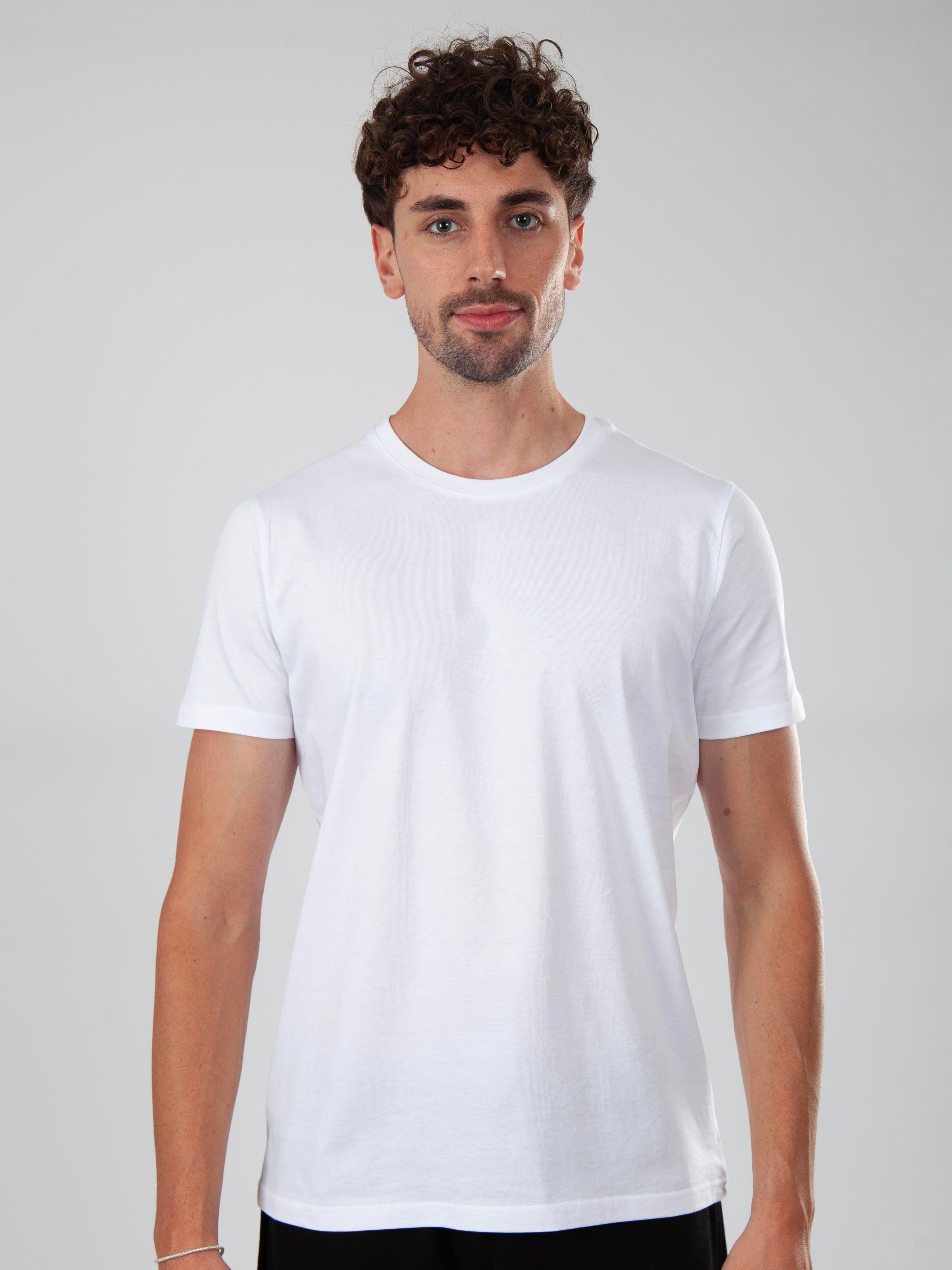 Basic Regular T-Shirt Erkek - Beyaz C102