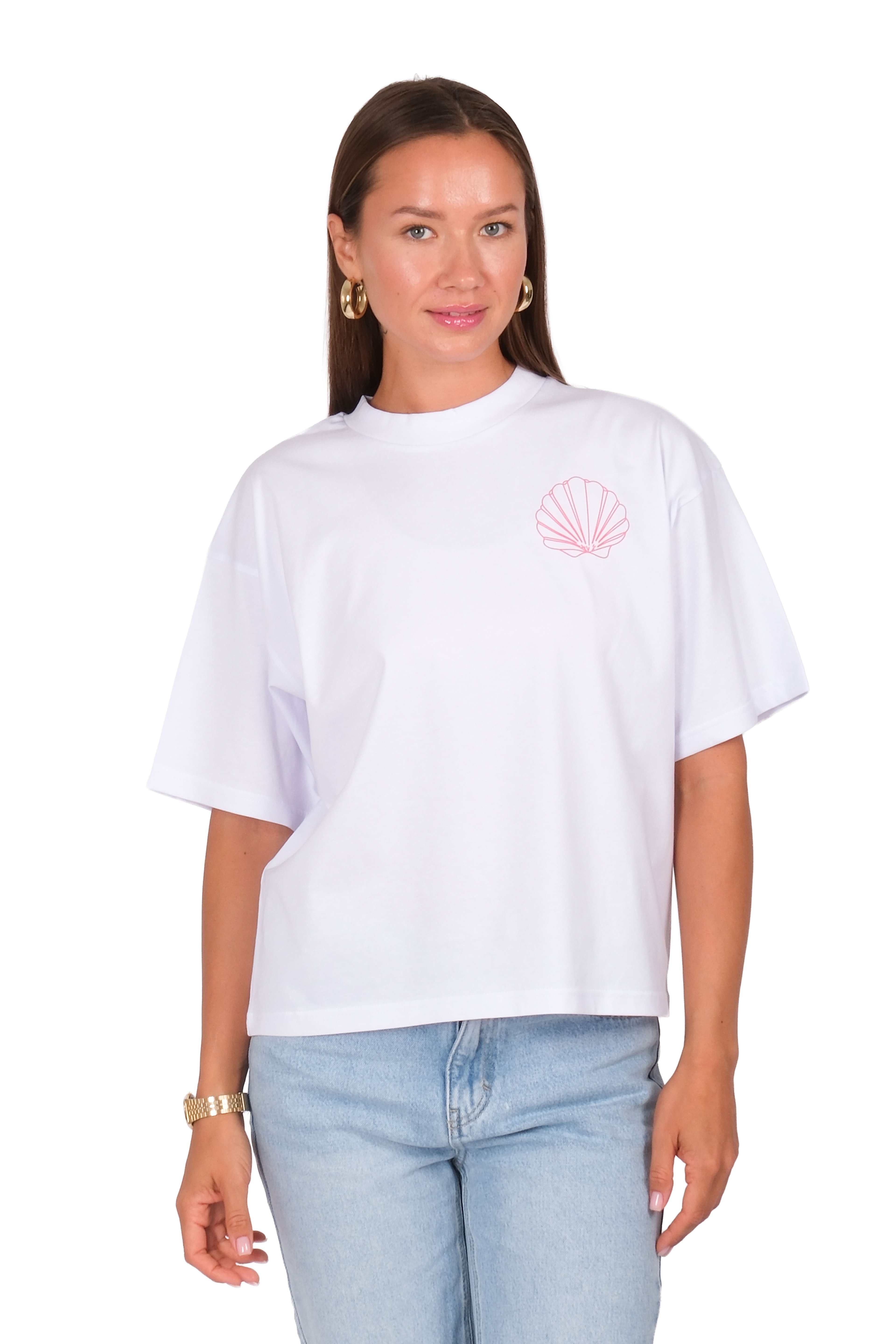 Good Things Boxed Fit Kadın T-Shirt Beyaz C590