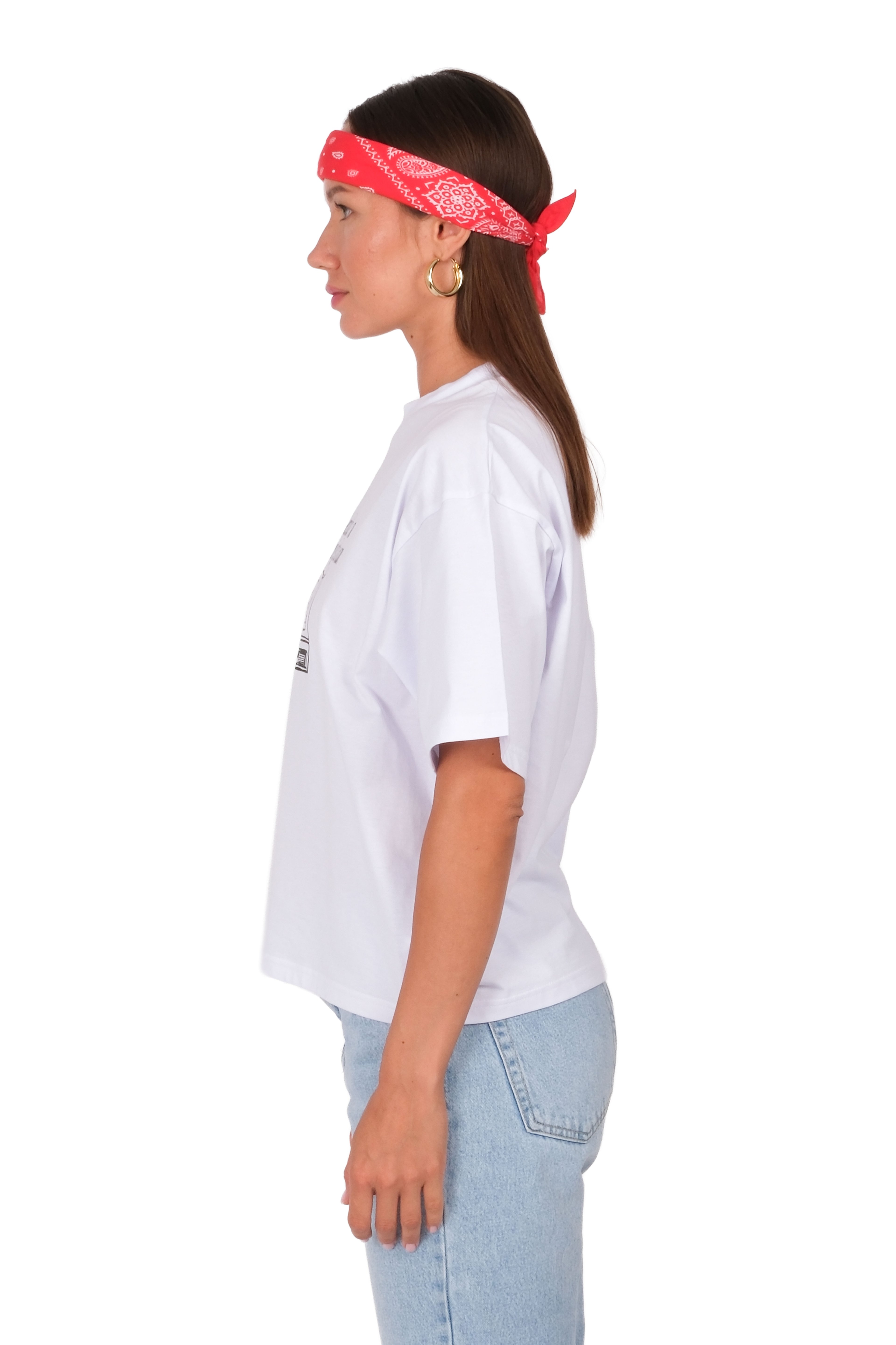 Can't Explain Boxed Fit Kadın T-Shirt Beyaz C590