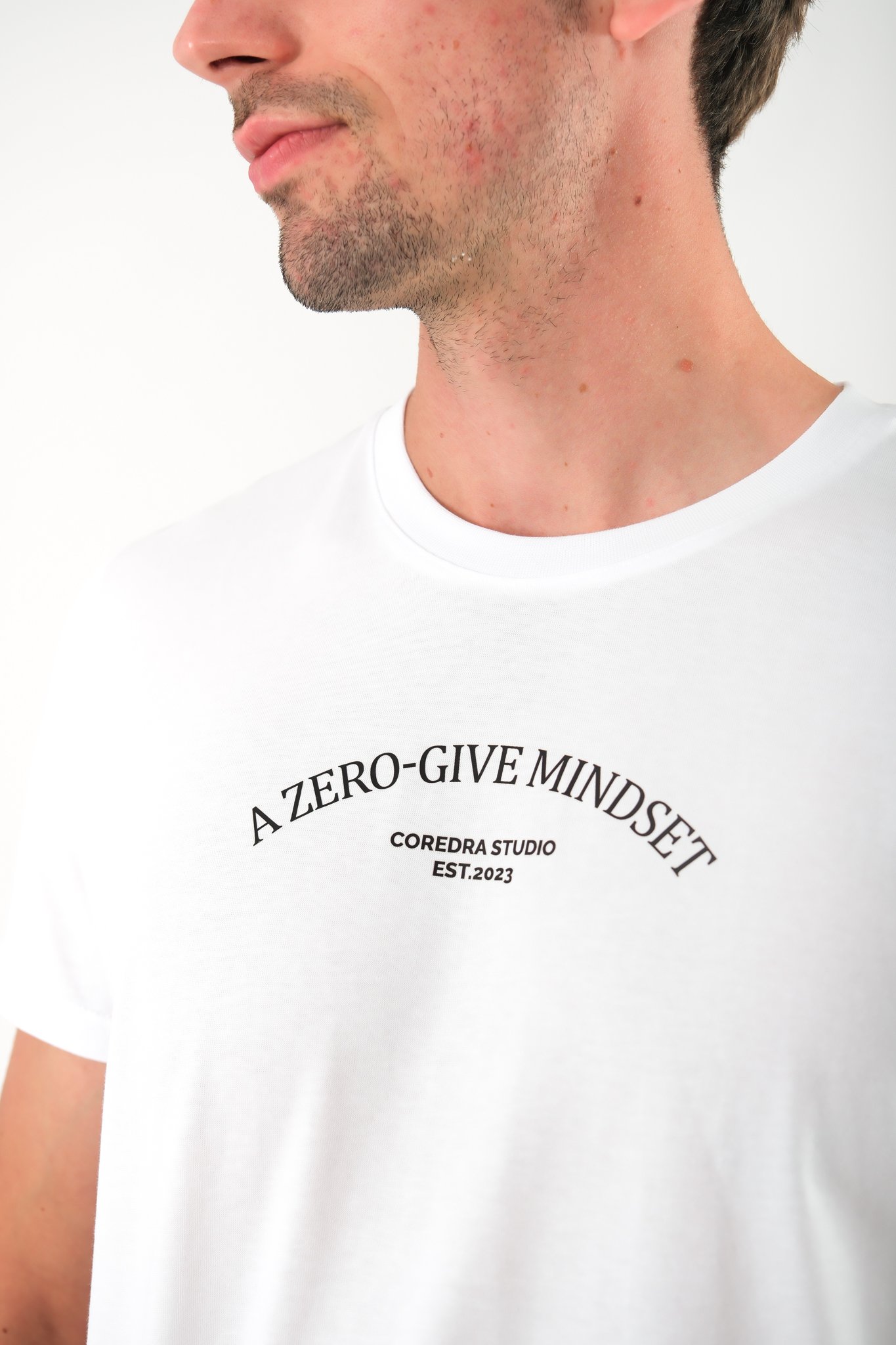 Zero Give Regular Fit T-Shirt Erkek - Beyaz C102