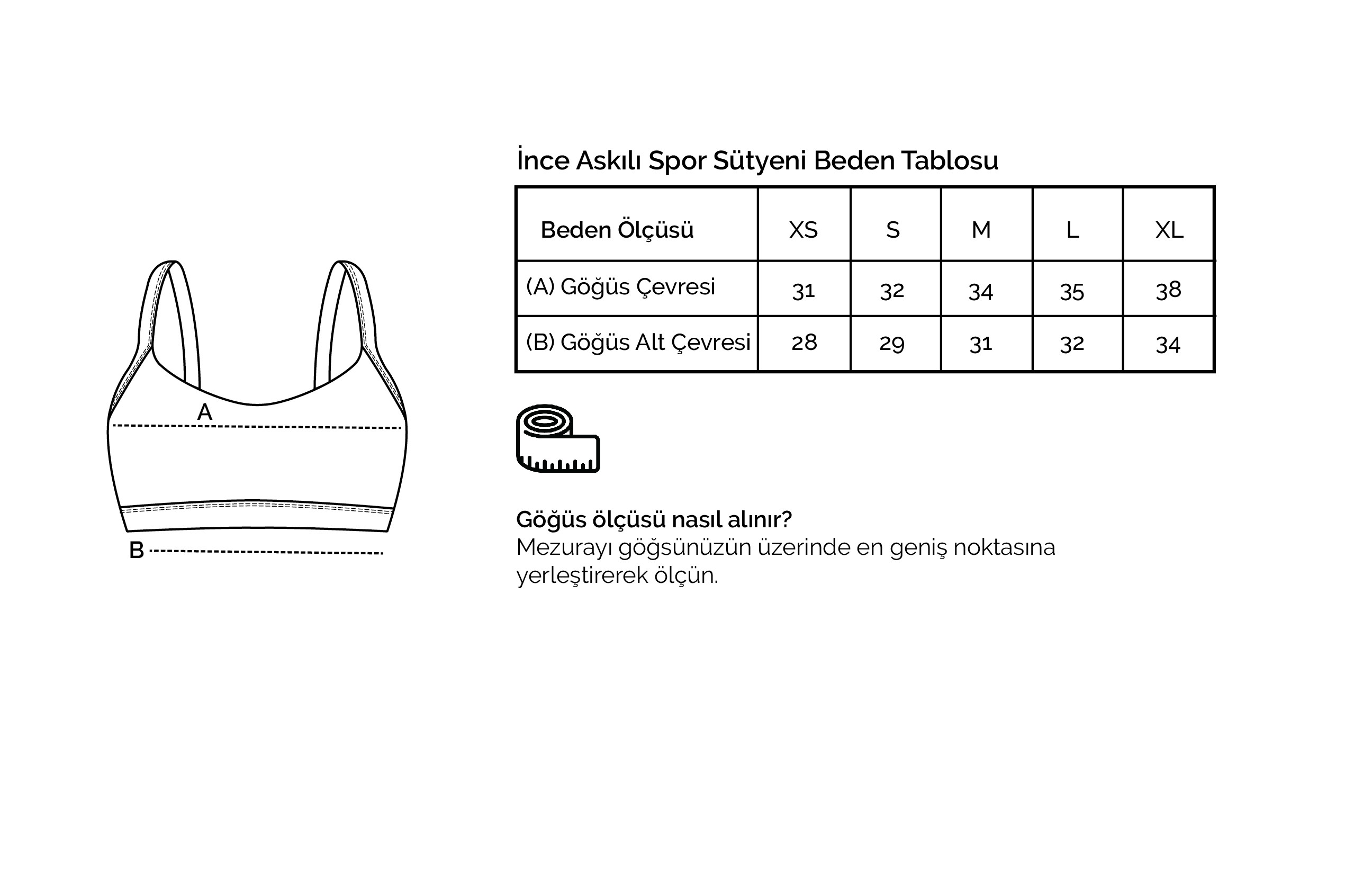 Kadın Askılı Spor Sütyeni - C904