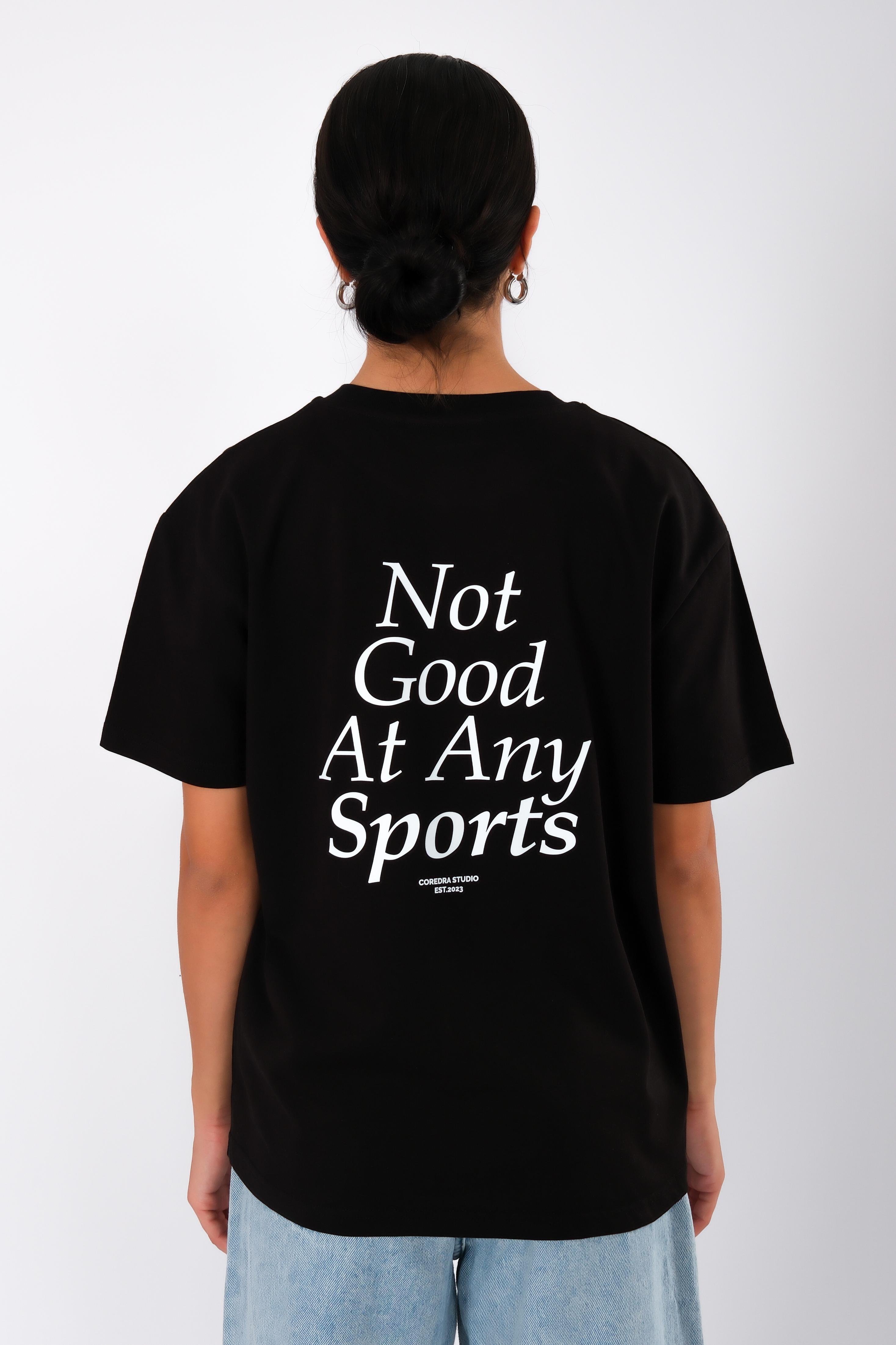 Any Sports Relaxed Fit Kadın T-Shirt Siyah C501