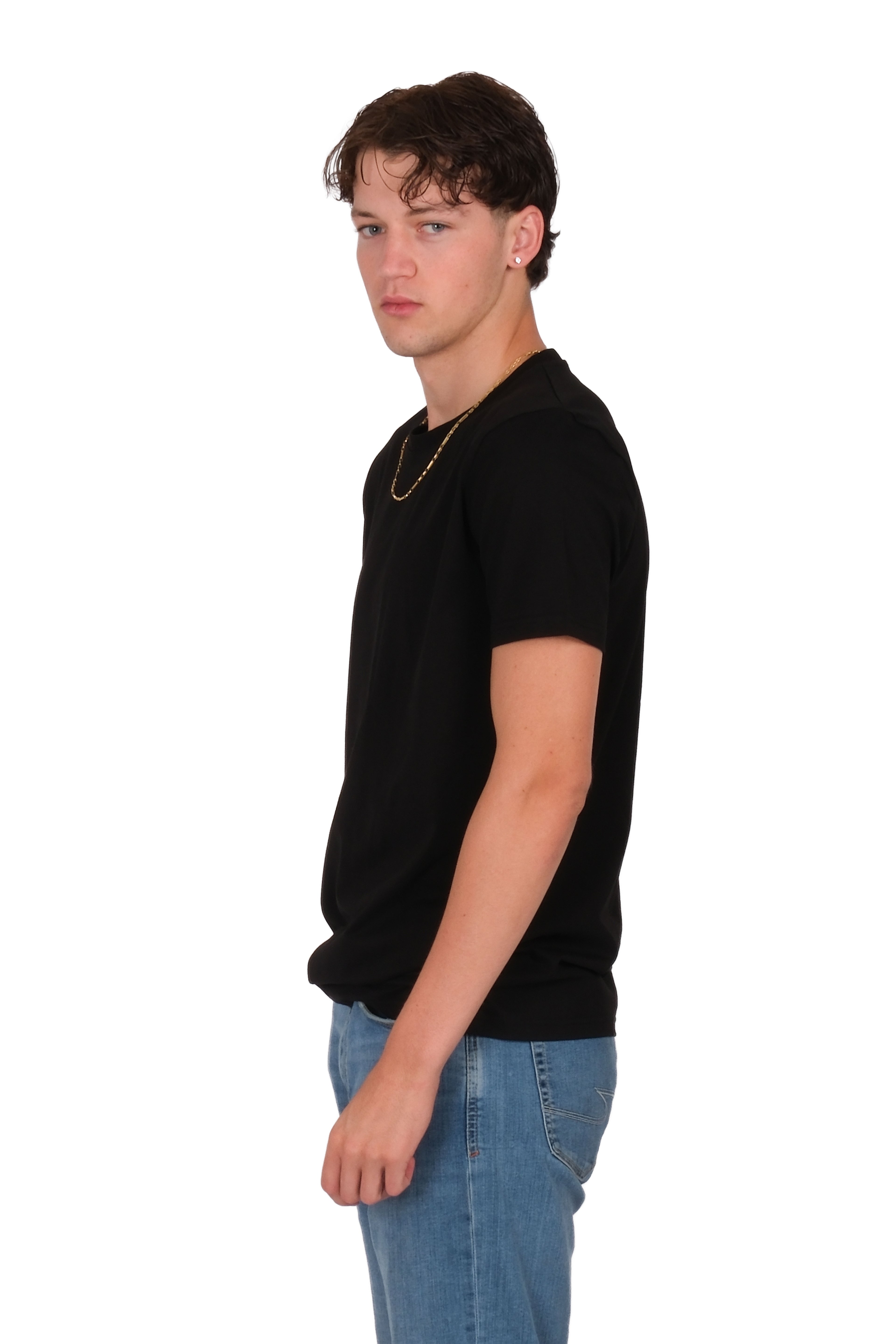 Basic Regular T-Shirt Erkek - Siyah C102