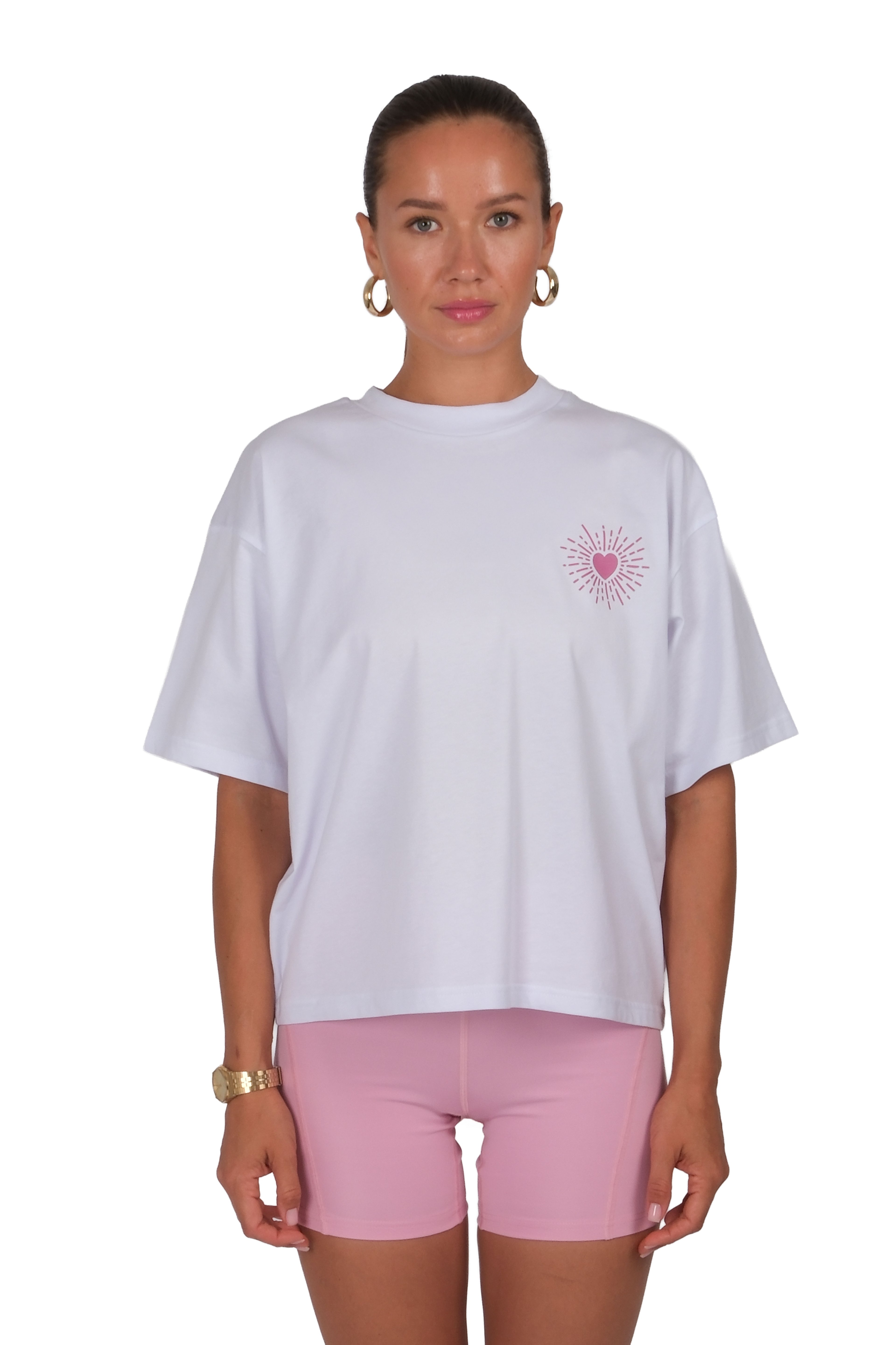 Planted With Love Boxed Fit Kadın T-Shirt Beyaz C590