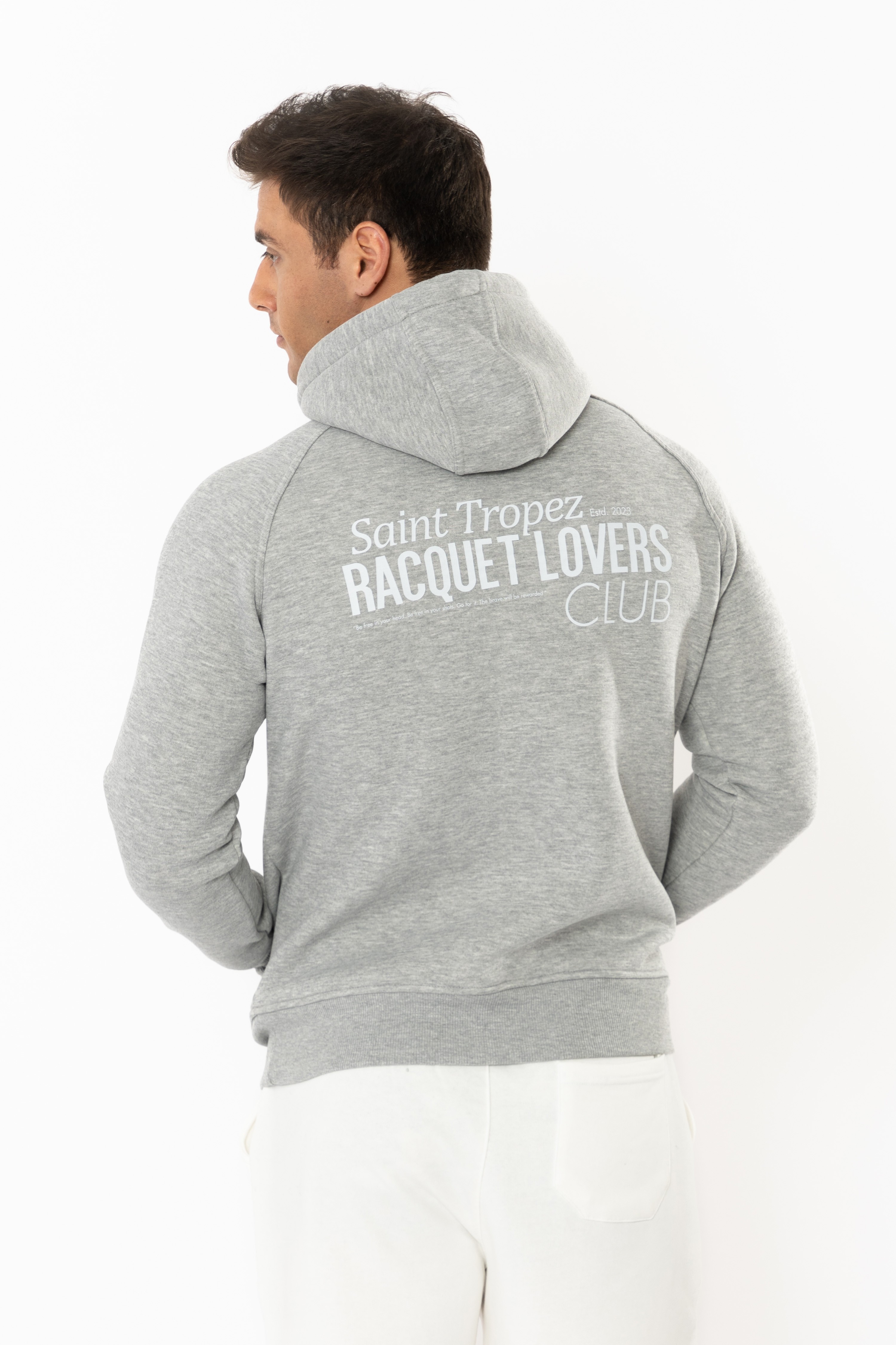 Racquet Lovers Regular Hoodie Erkek - Gri