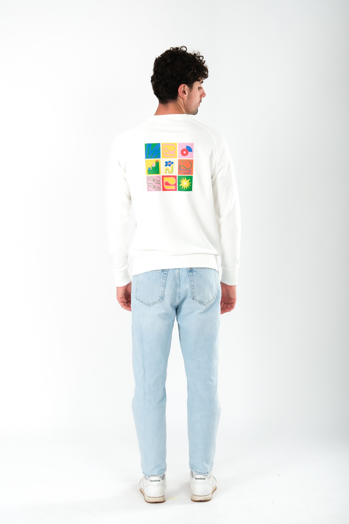 Art Will Save Us Regular Fit Sweatshirt Erkek - Ekru C105